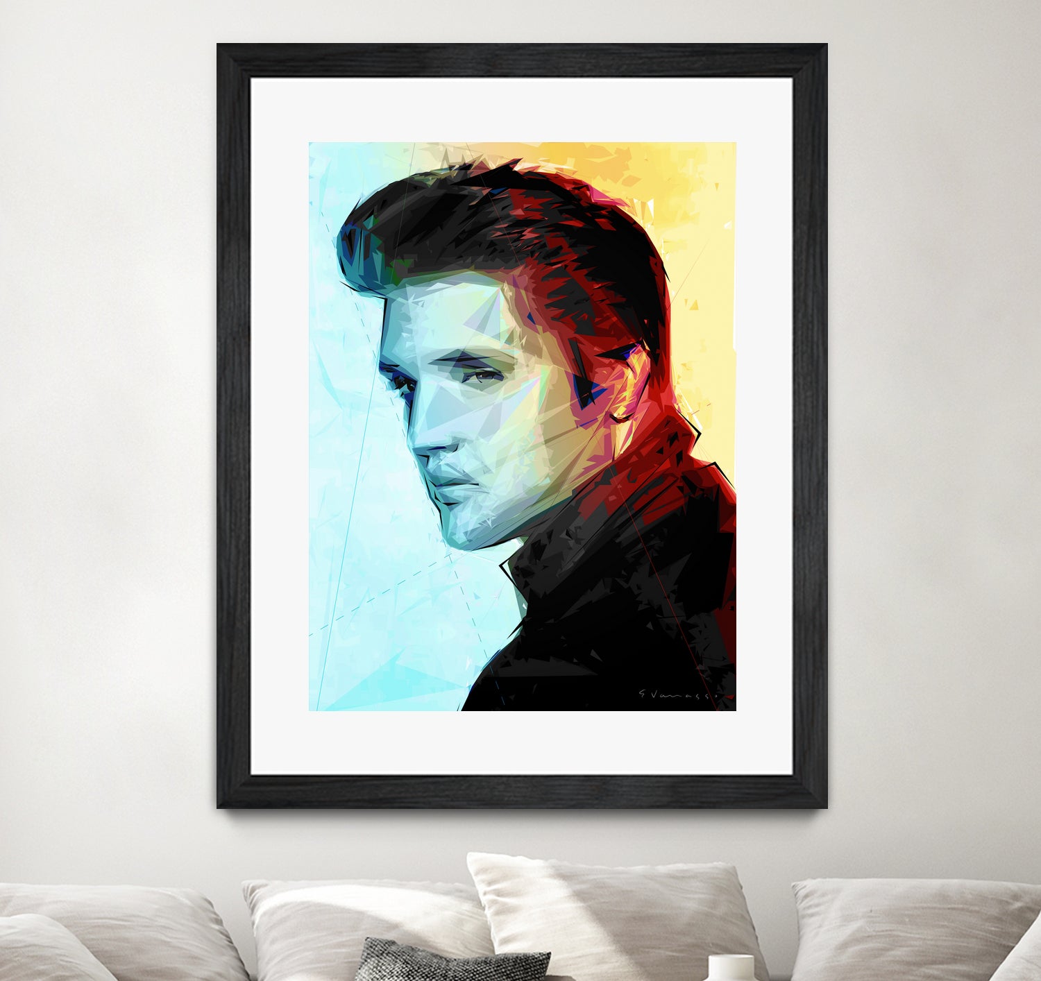 elvis (variation) by Enrico Varrasso on GIANT ART - black digital painting