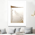 Minimalist pastel beach scape by IOANNA PAPANIKOLAOU on GIANT ART - brown photo illustration