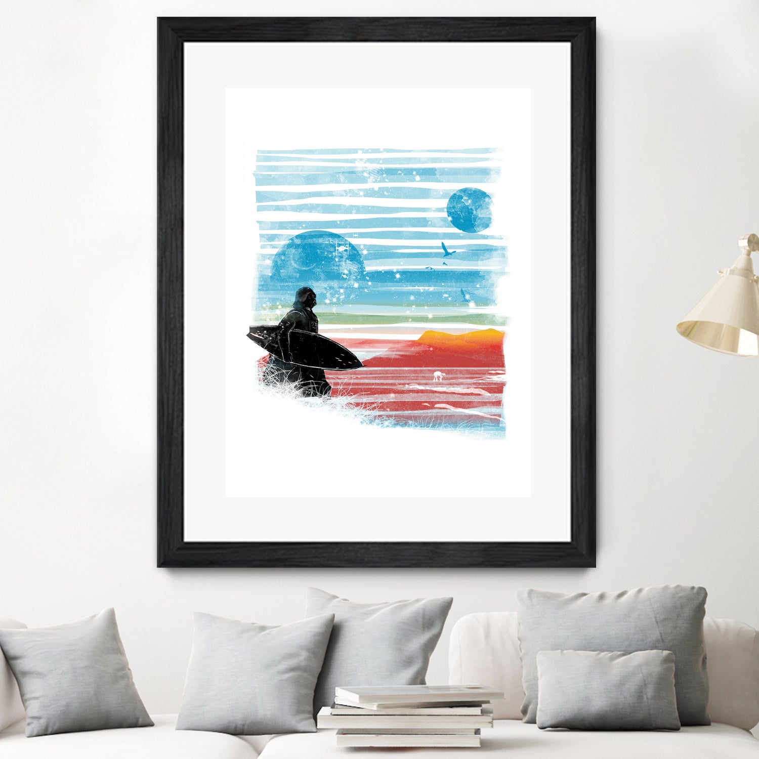 dark side of the beach by frederic levy-hadida on GIANT ART - blue digital drawing