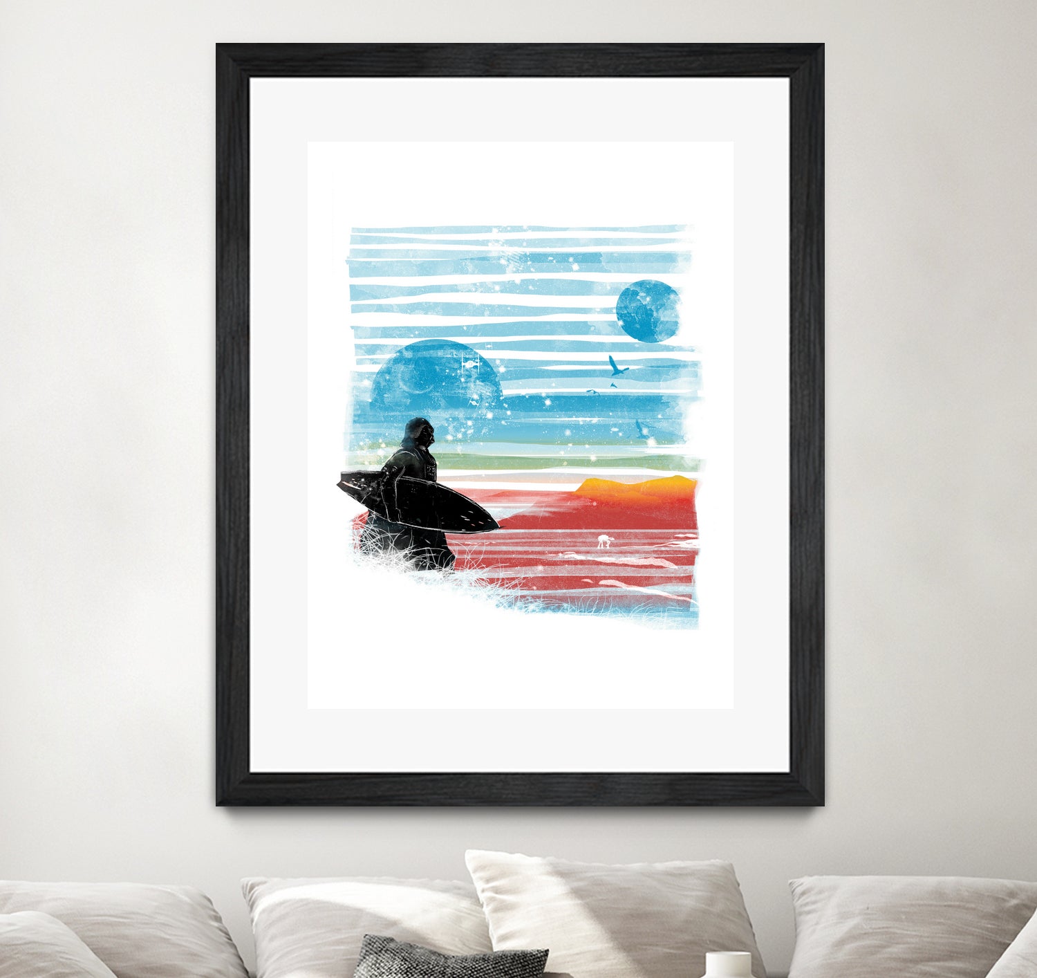 dark side of the beach by frederic levy-hadida on GIANT ART - blue digital drawing