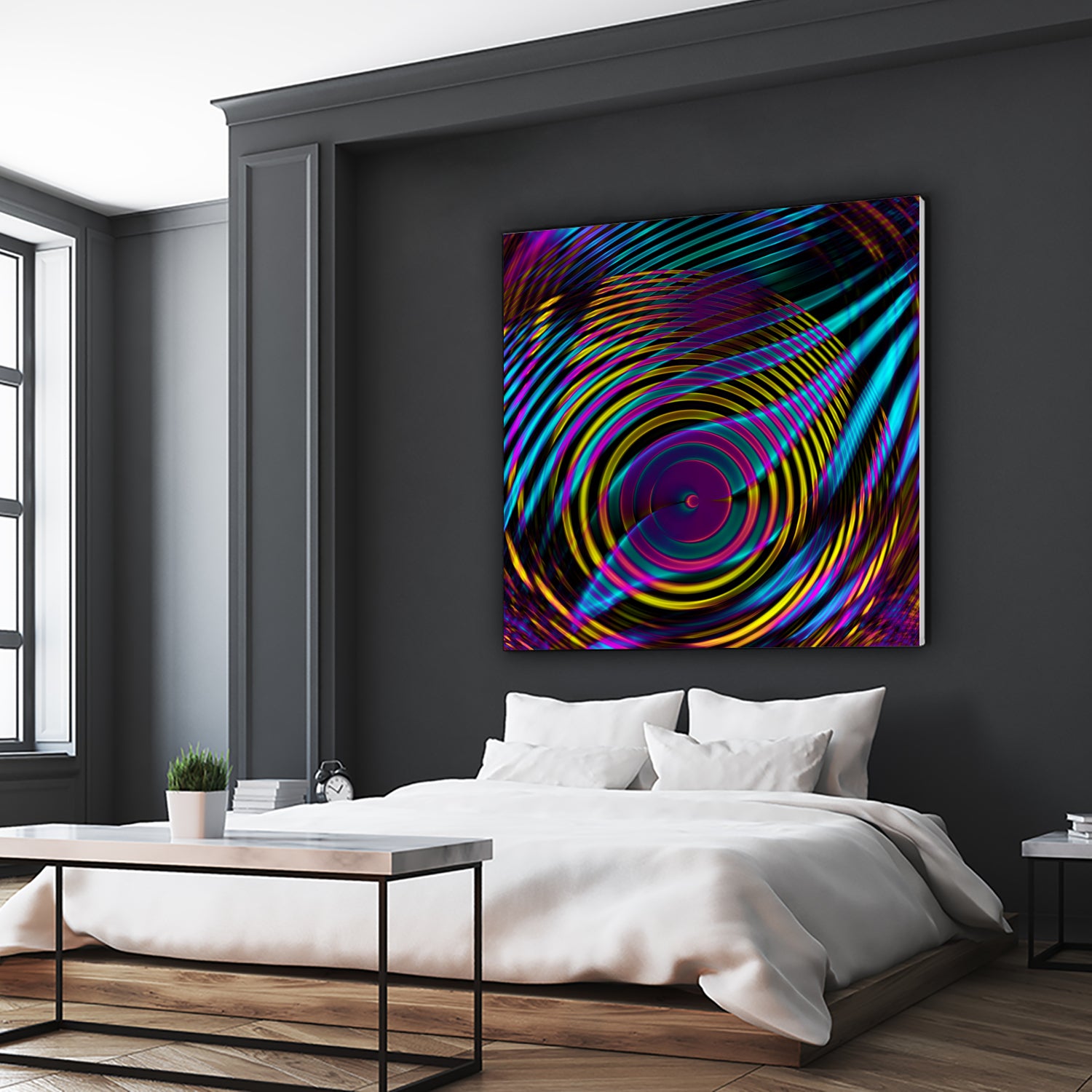 Epicentrum by Iustina Istrati on GIANT ART - fuchsia digital painting