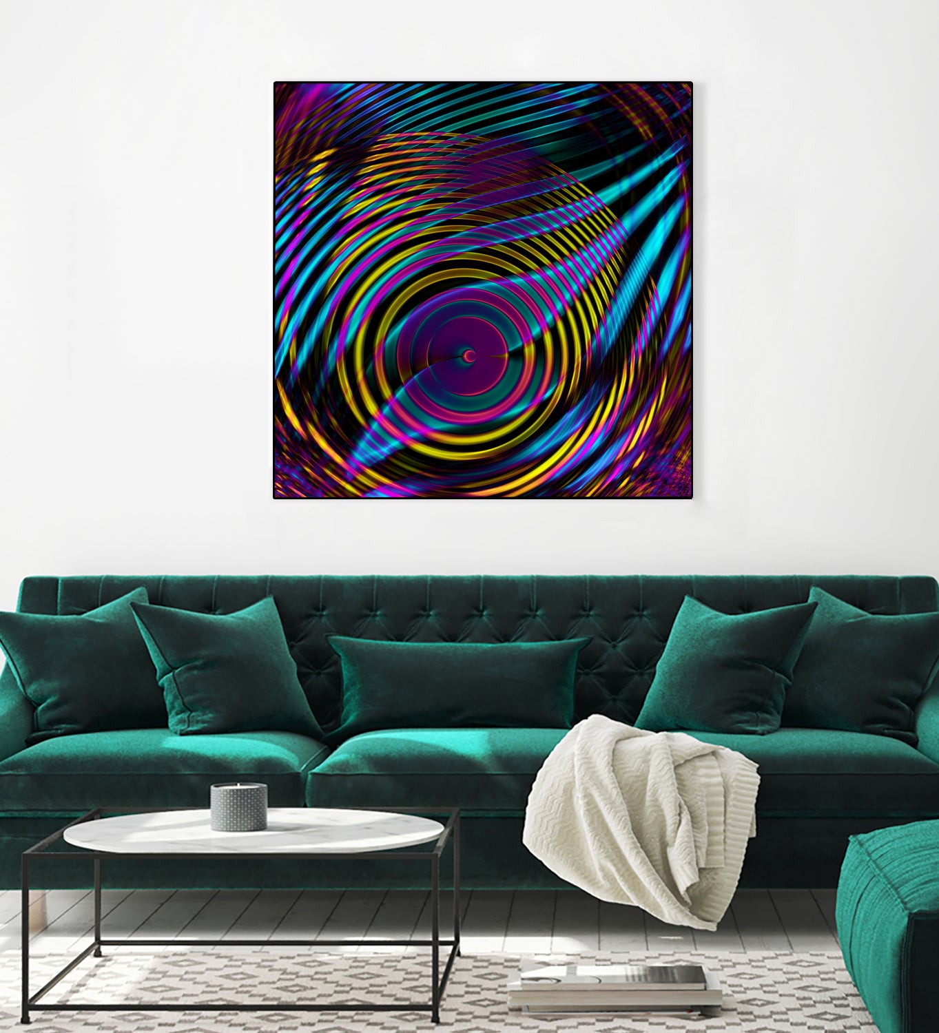 Epicentrum by Iustina Istrati on GIANT ART - fuchsia digital painting