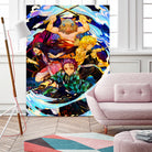 Demon Slayer Team by Christian Velazquez on GIANT ART - orange digital painting