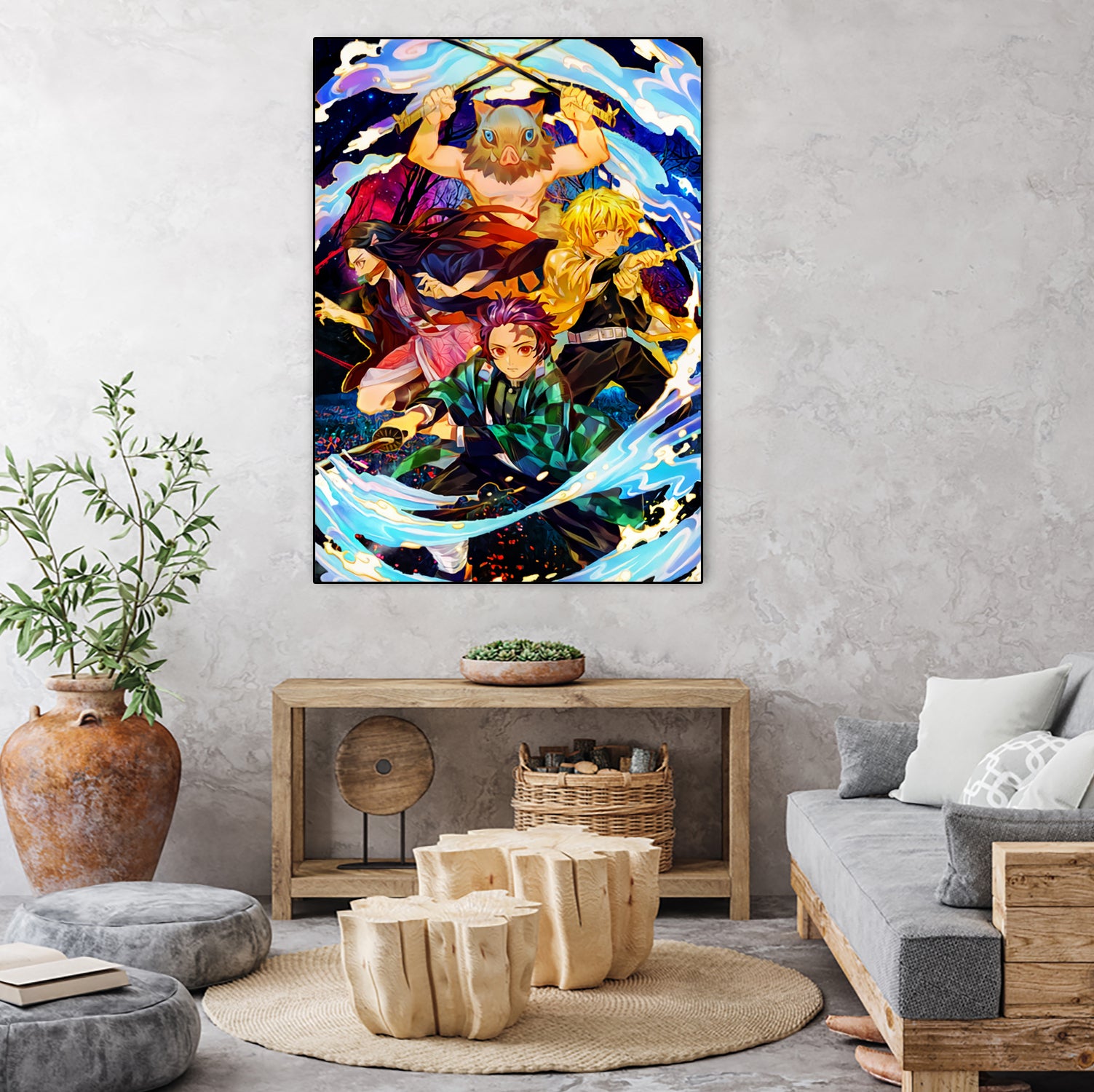 Demon Slayer Team by Christian Velazquez on GIANT ART - orange digital painting