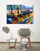 Samurai Tsushima by Christian Velazquez on GIANT ART - blue game design