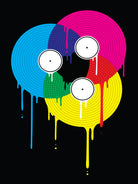 Melting Vinyl by David Iwane on GIANT ART - black vector illustration