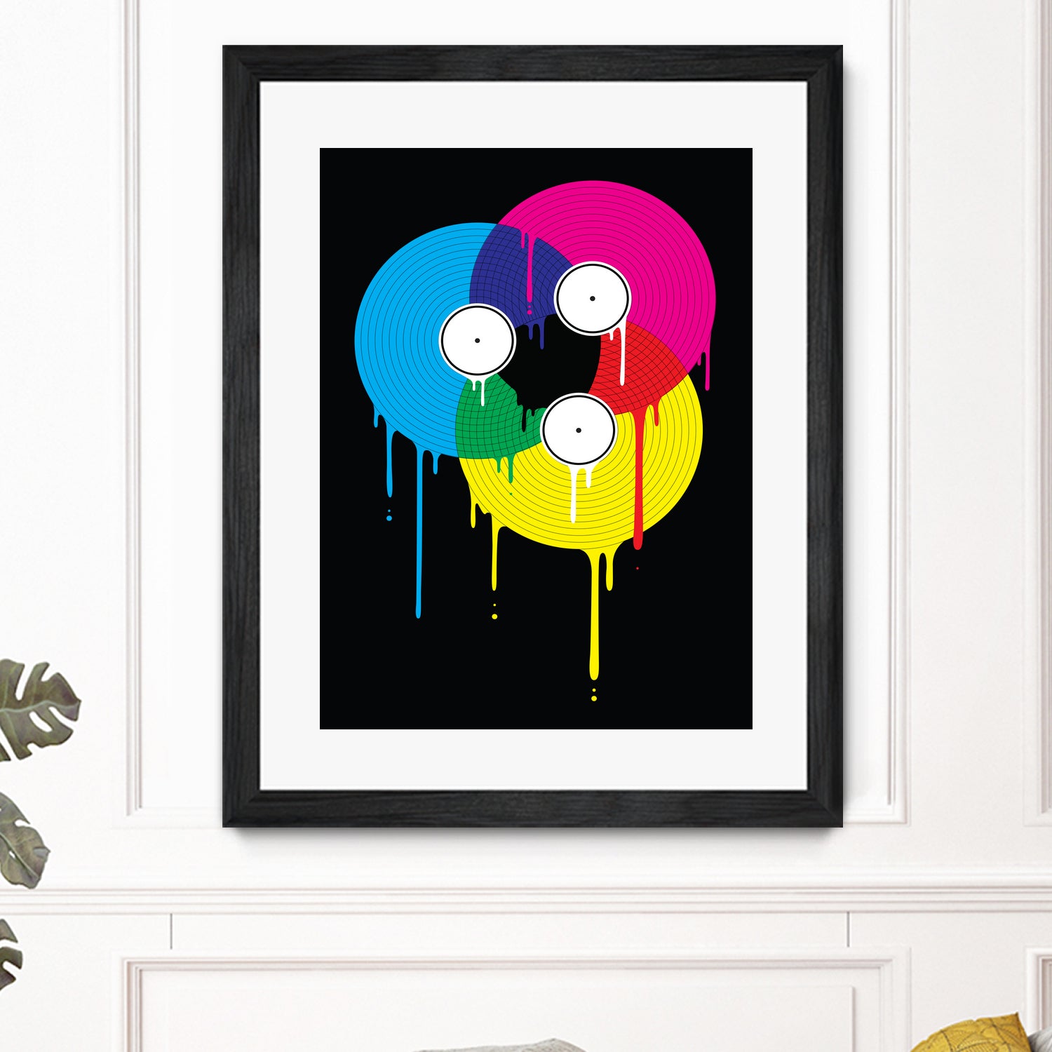 Melting Vinyl by David Iwane on GIANT ART - black vector illustration