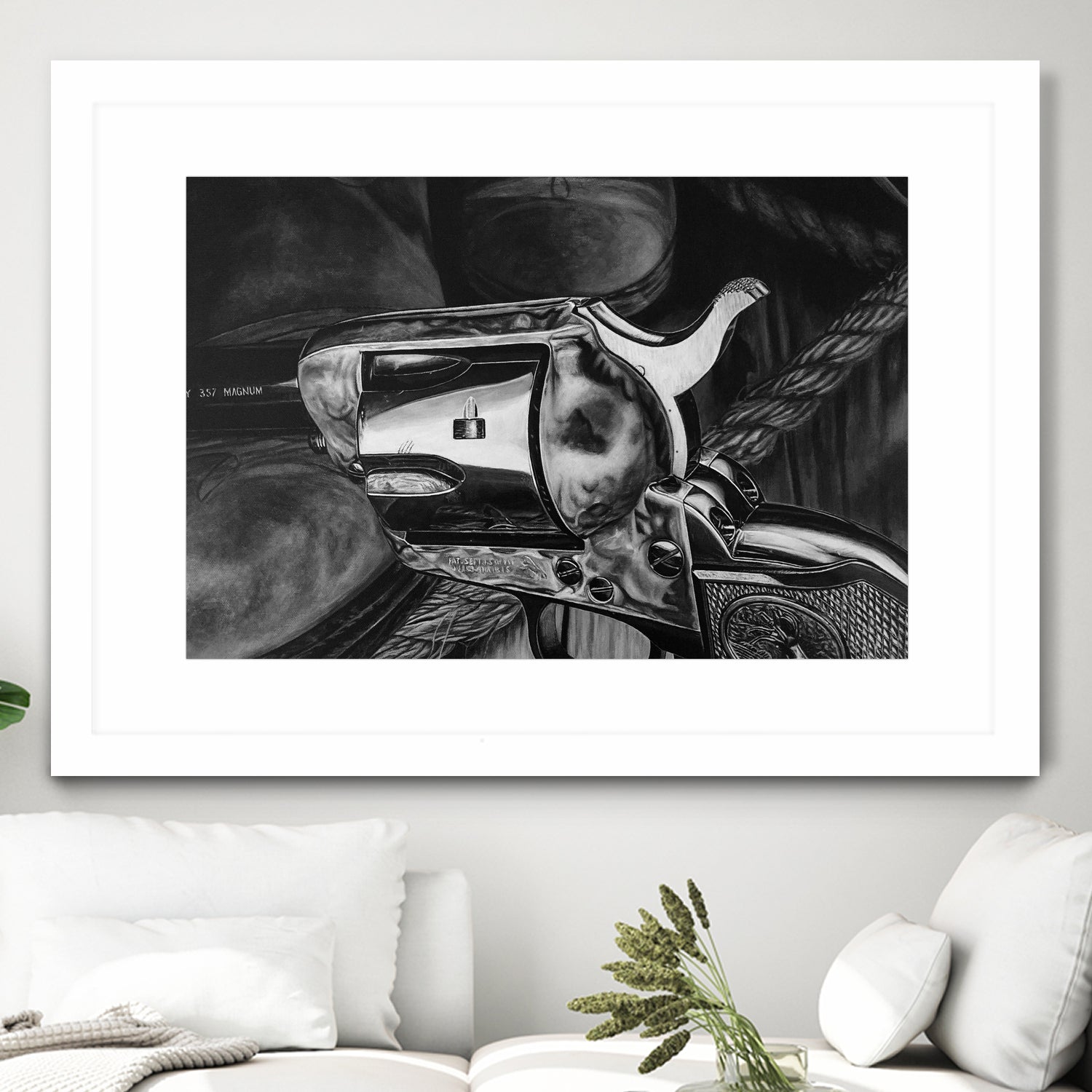 Wild West II B/W by João Bello on GIANT ART - black mixed media