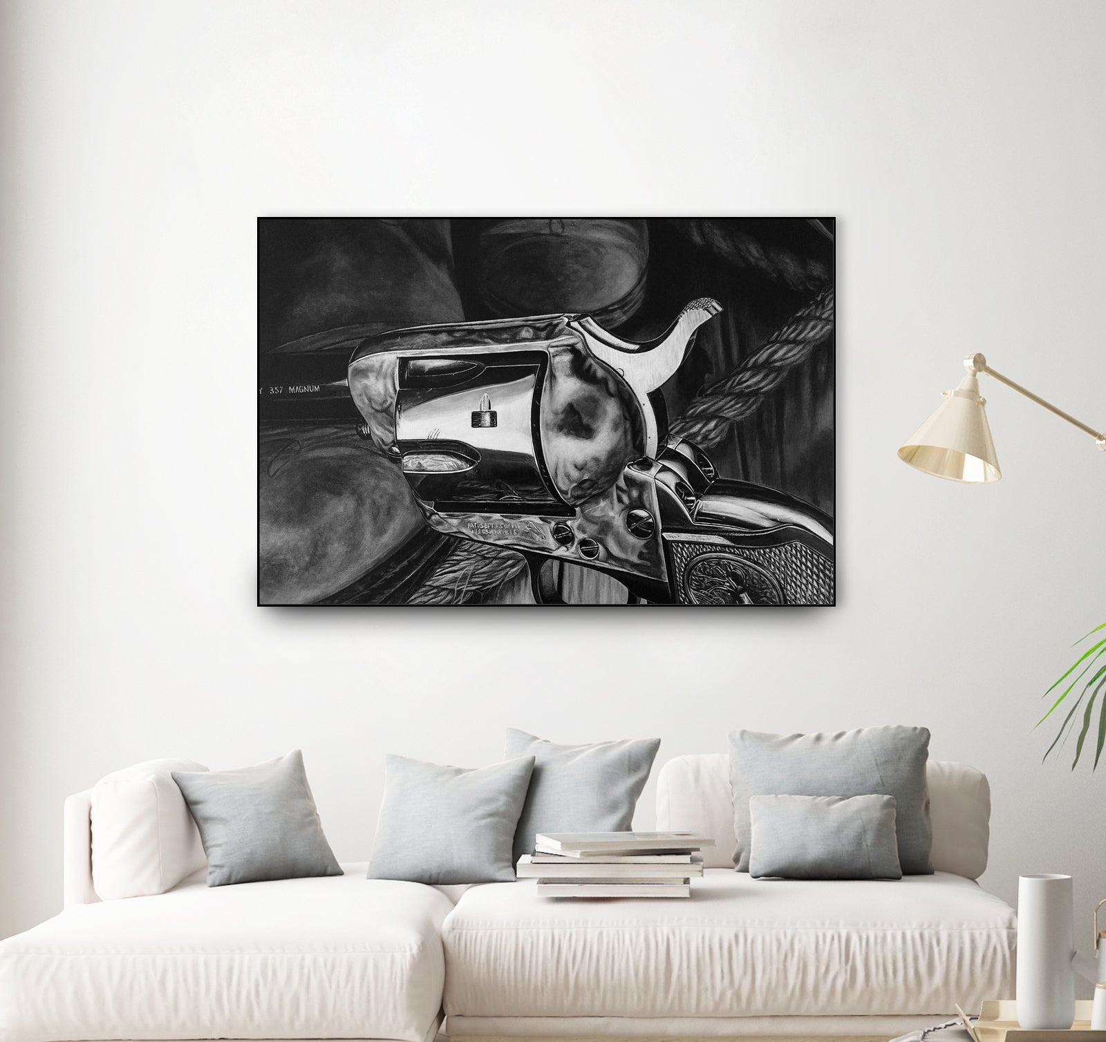 Wild West II B/W by João Bello on GIANT ART - black mixed media