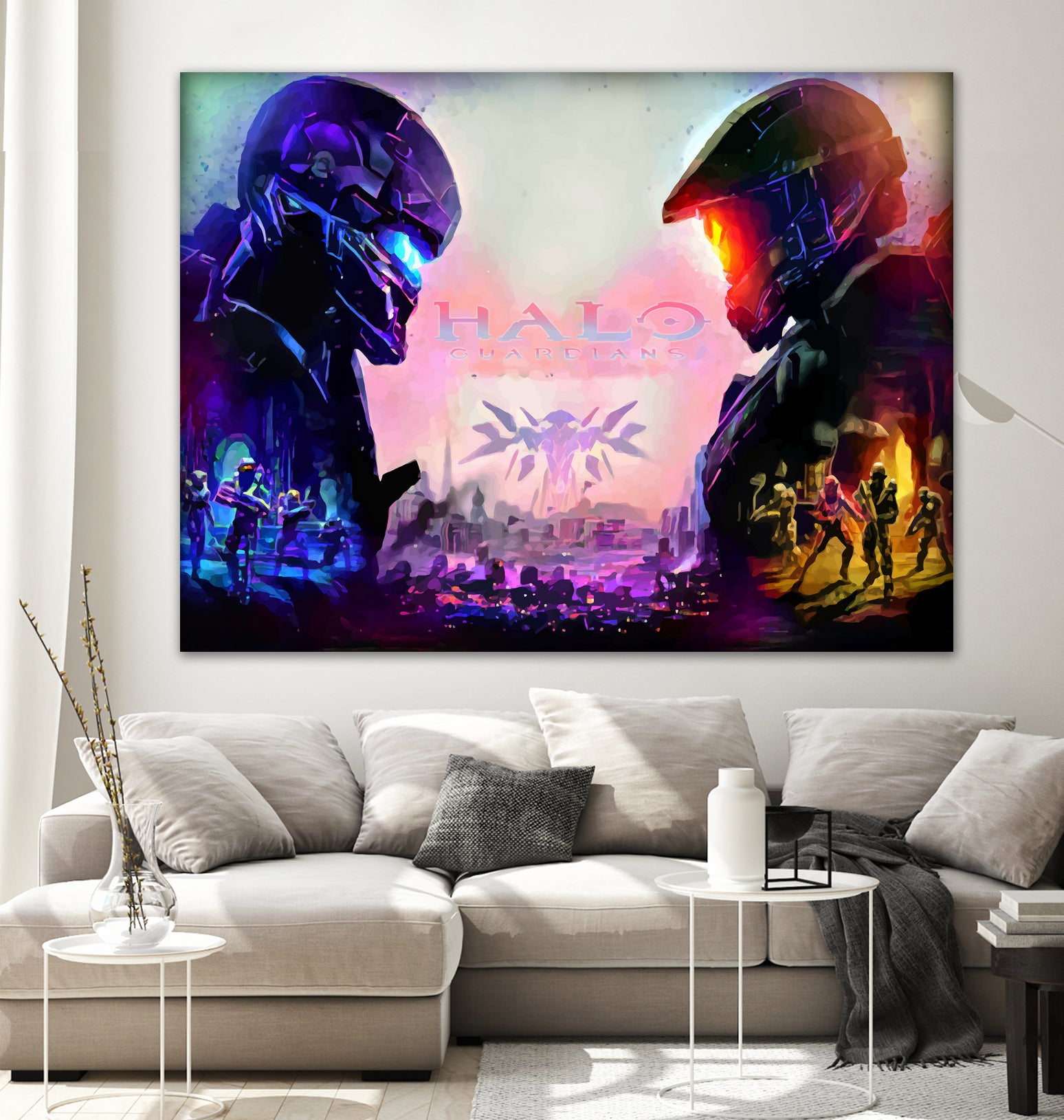 Halo Guardians retro by Christian Velazquez on GIANT ART - pink game design