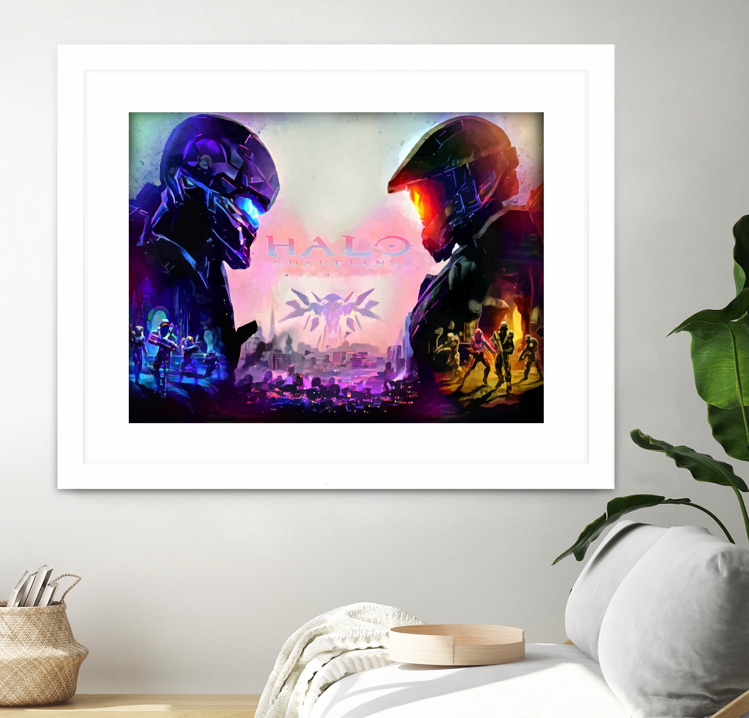 Halo Guardians retro by Christian Velazquez on GIANT ART - pink game design