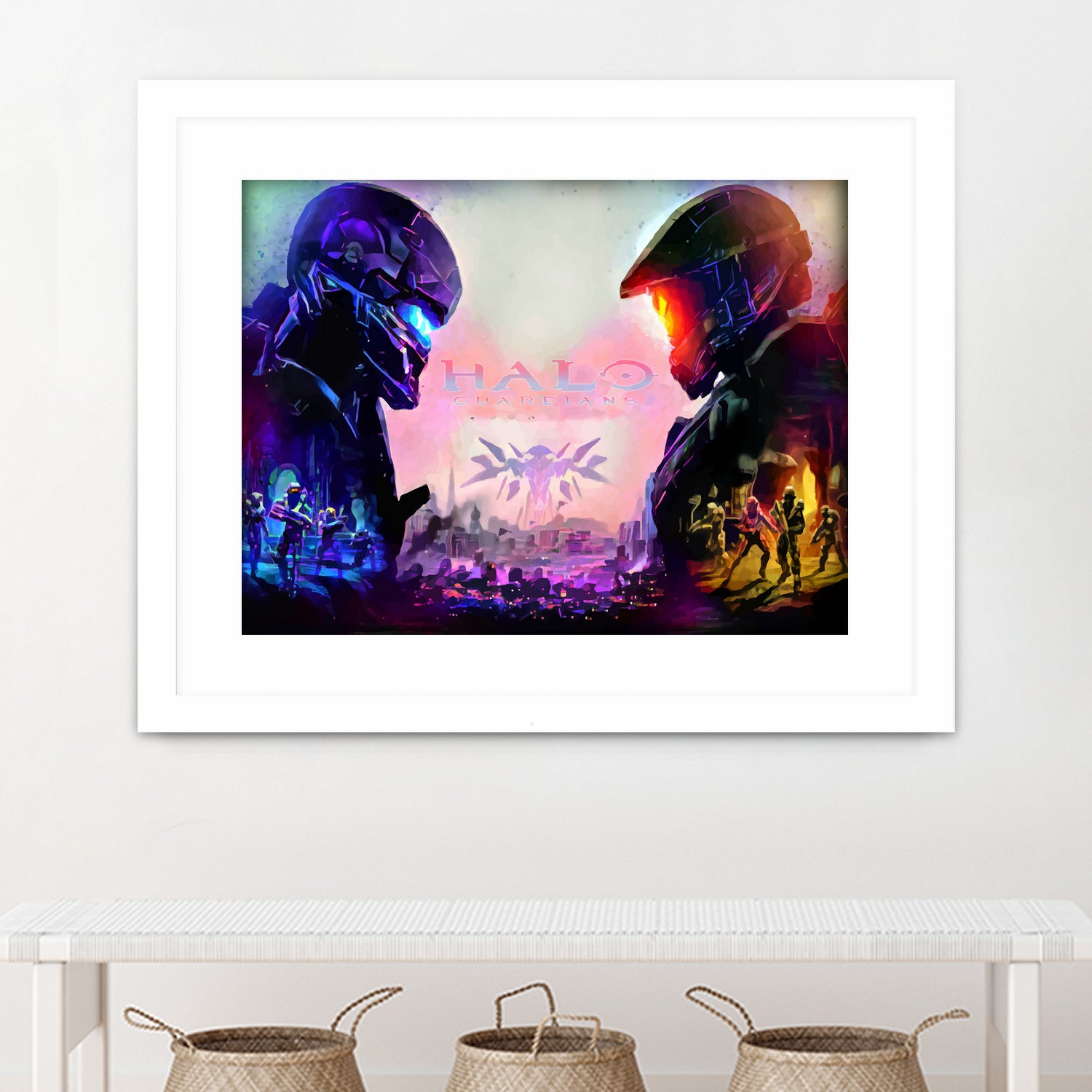 Halo Guardians retro by Christian Velazquez on GIANT ART - pink game design