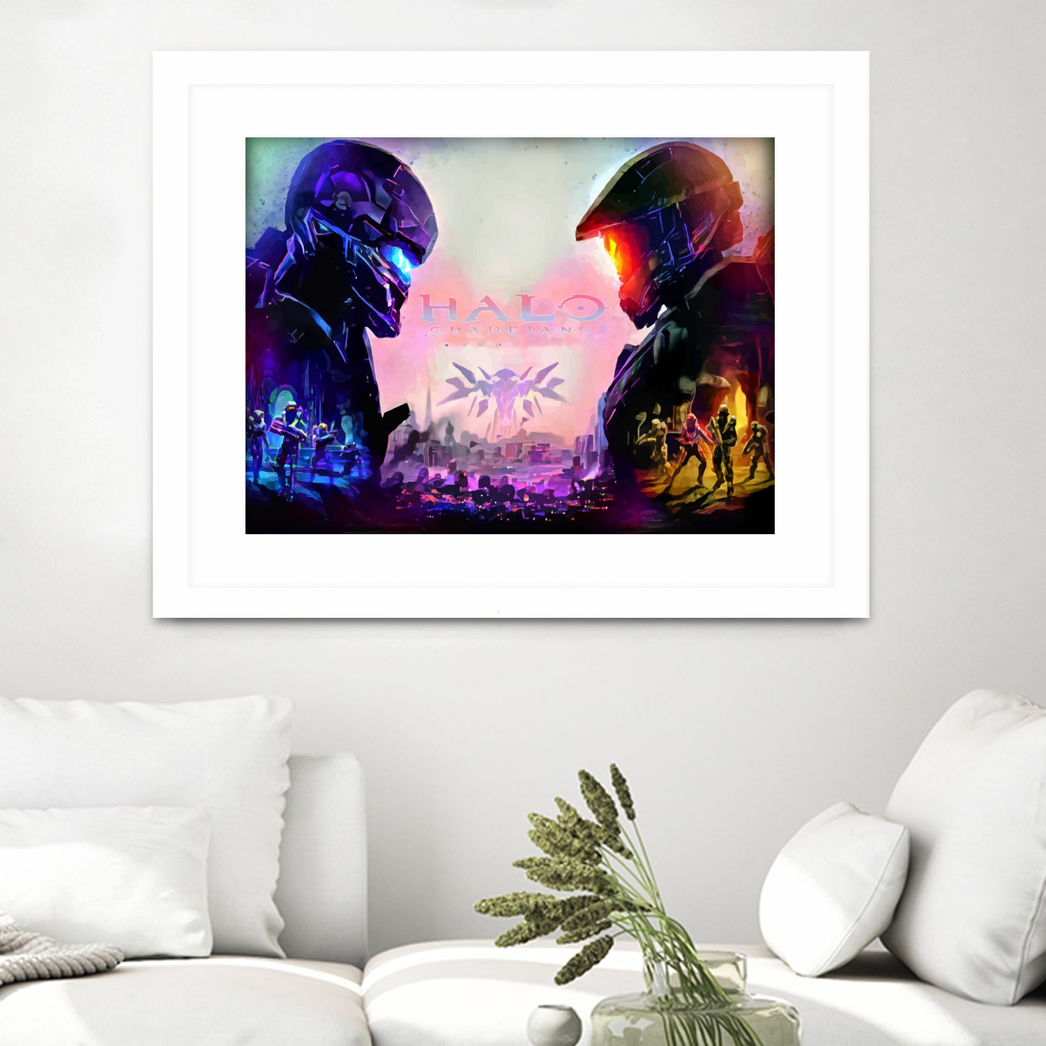 Halo Guardians retro by Christian Velazquez on GIANT ART - pink game design