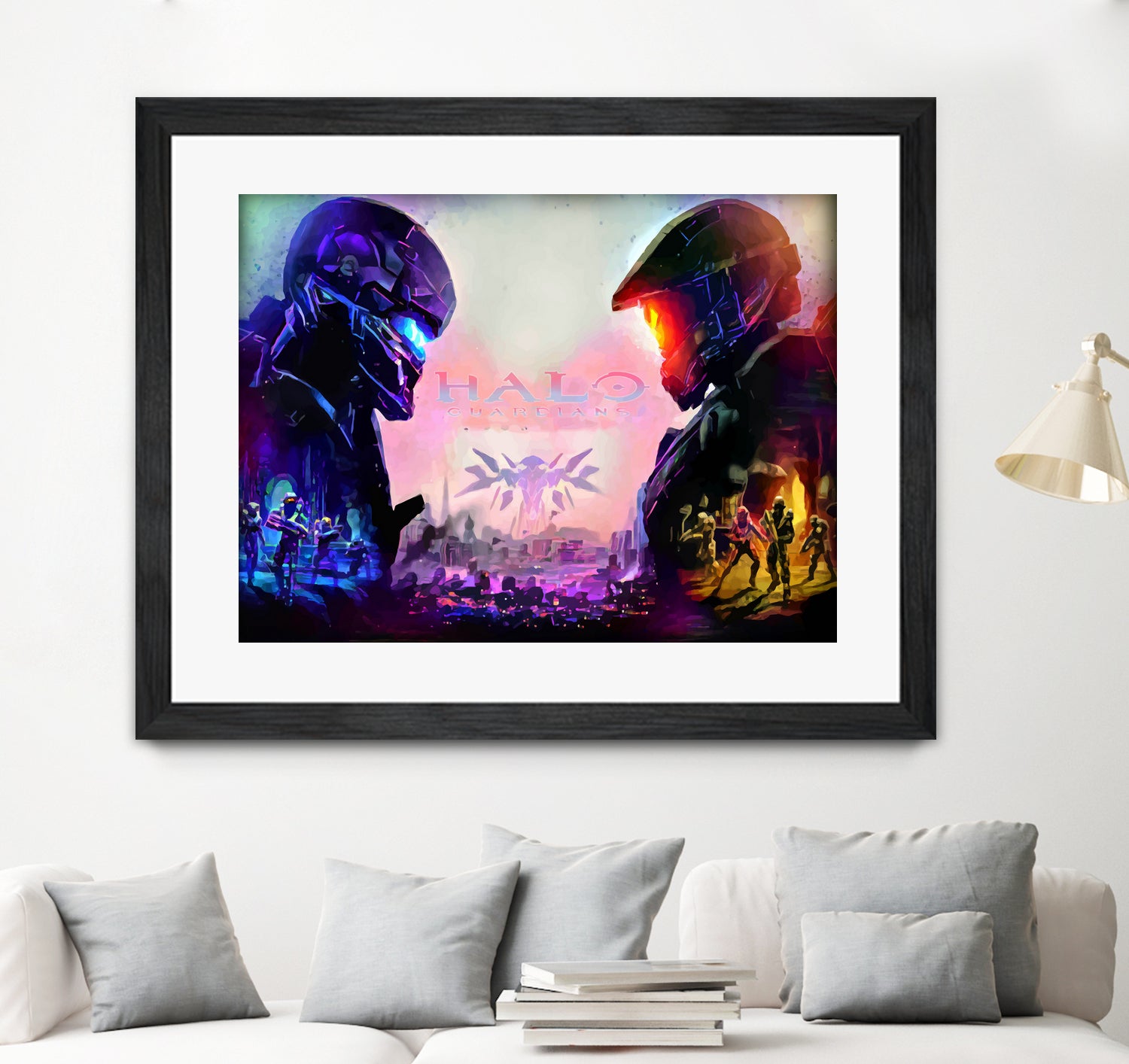 Halo Guardians retro by Christian Velazquez on GIANT ART - pink game design