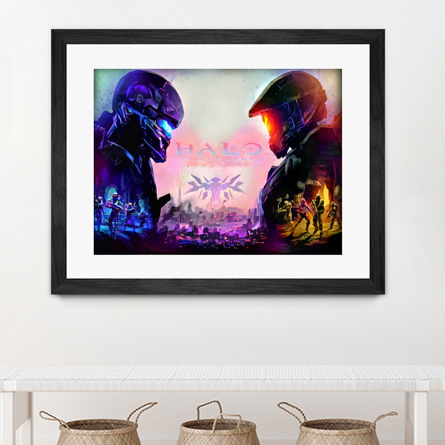 Halo Guardians retro by Christian Velazquez on GIANT ART - pink game design