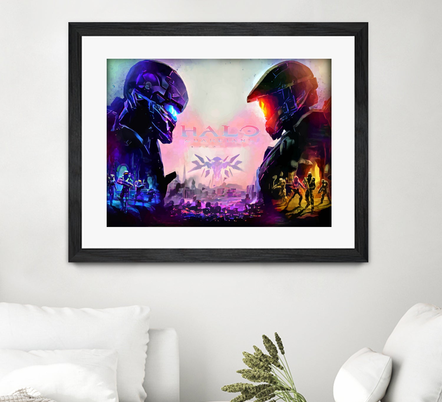 Halo Guardians retro by Christian Velazquez on GIANT ART - pink game design