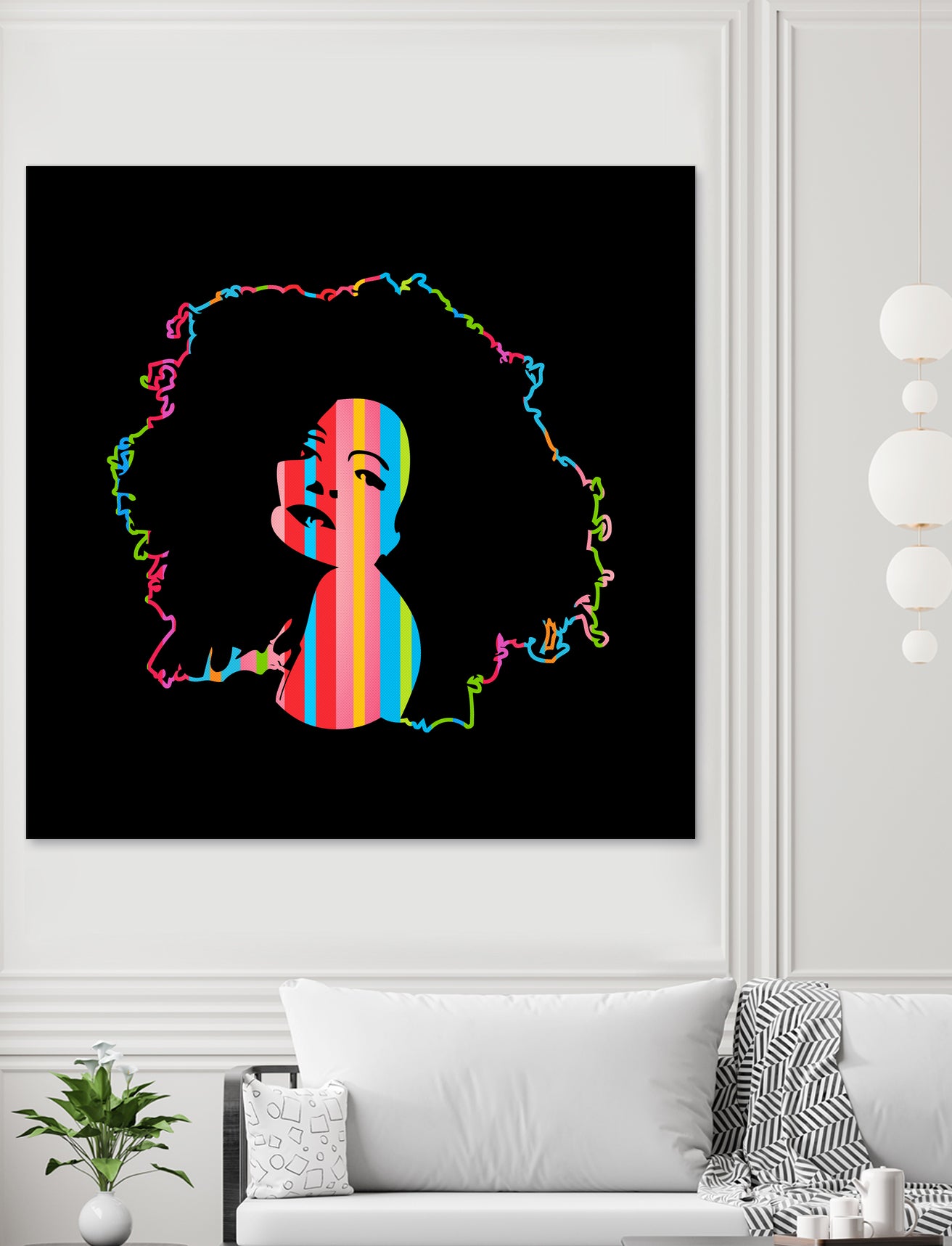 Diana Ross | Pop Art by William Cuccio on GIANT ART - black digital painting