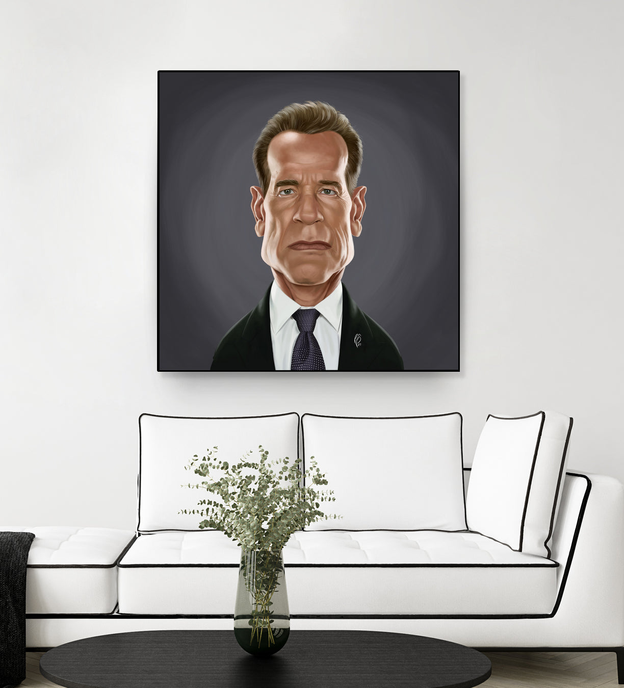 Arnold Schwarzenegger by Rob Snow on GIANT ART - gray digital painting