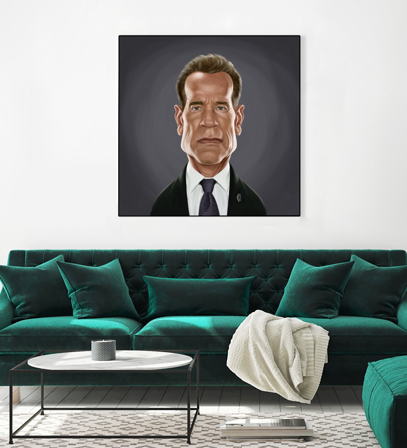 Arnold Schwarzenegger by Rob Snow on GIANT ART - gray digital painting