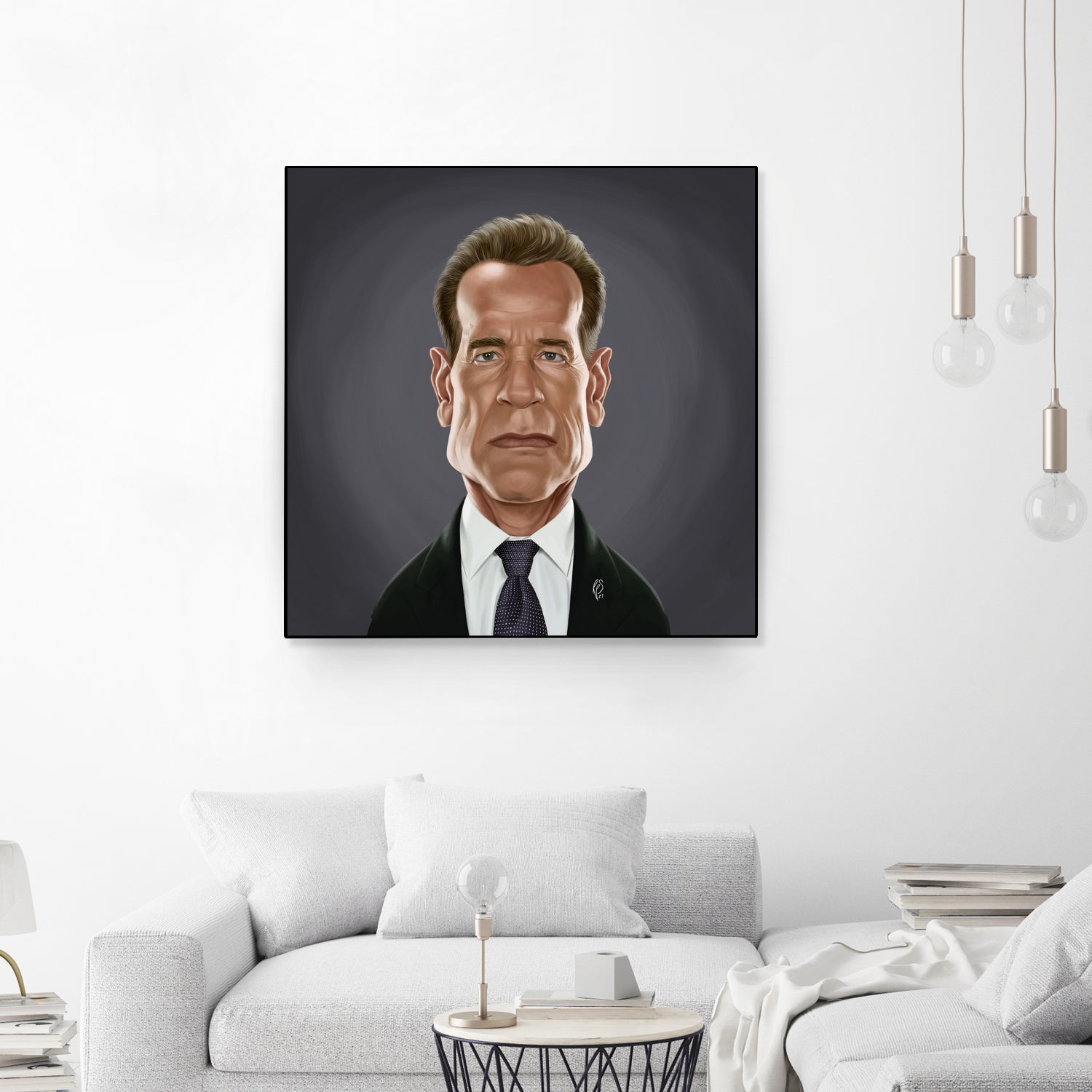 Arnold Schwarzenegger by Rob Snow on GIANT ART - gray digital painting