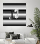 Music Note On Stripes by Georgi Zhelyazkov on GIANT ART - black vector illustration