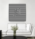 Music Note On Stripes by Georgi Zhelyazkov on GIANT ART - black vector illustration