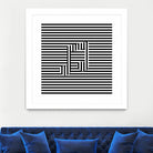 Music Note On Stripes by Georgi Zhelyazkov on GIANT ART - black vector illustration