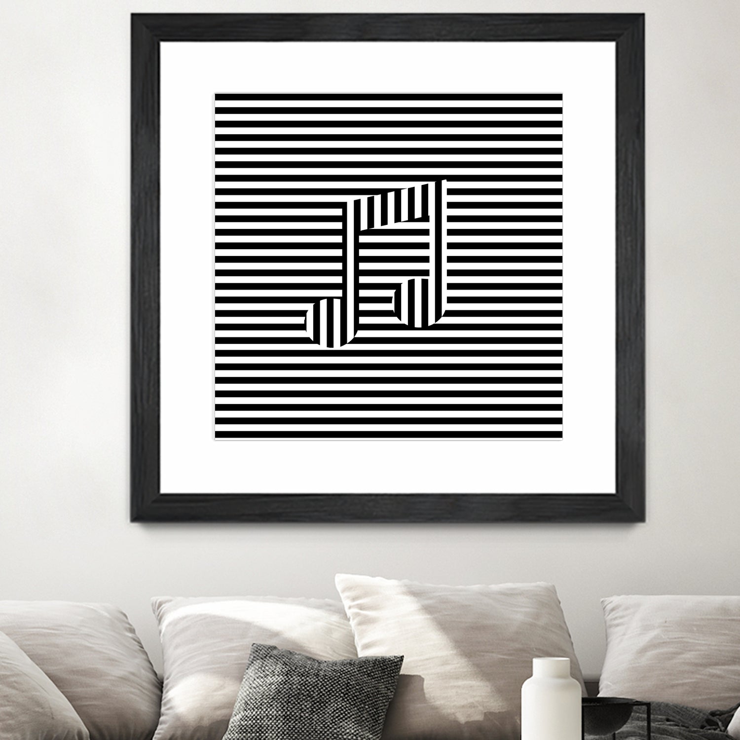 Music Note On Stripes by Georgi Zhelyazkov on GIANT ART - black vector illustration