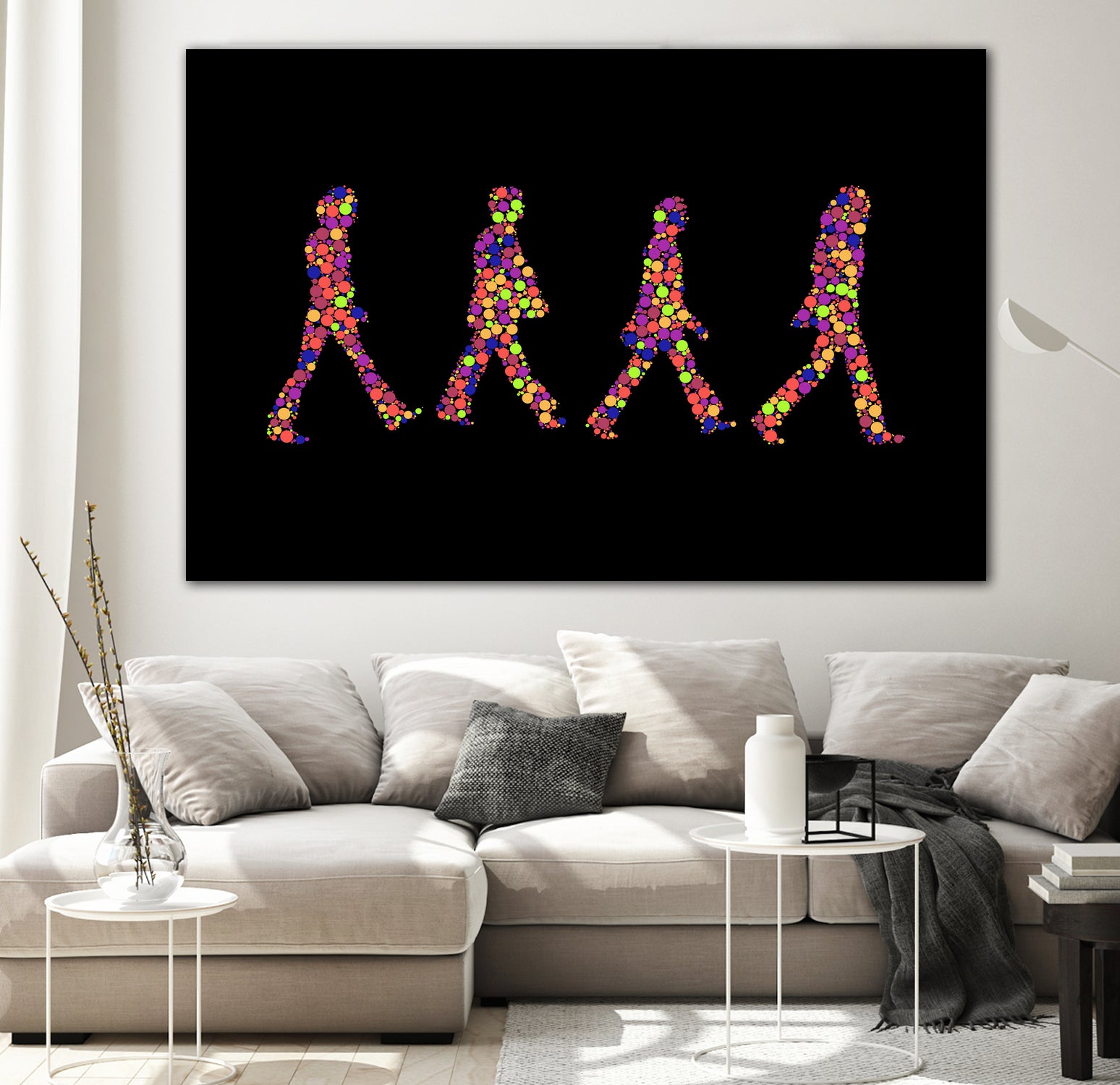 Beatles | Abbey Road | Pop Art by William Cuccio on GIANT ART - black digital painting