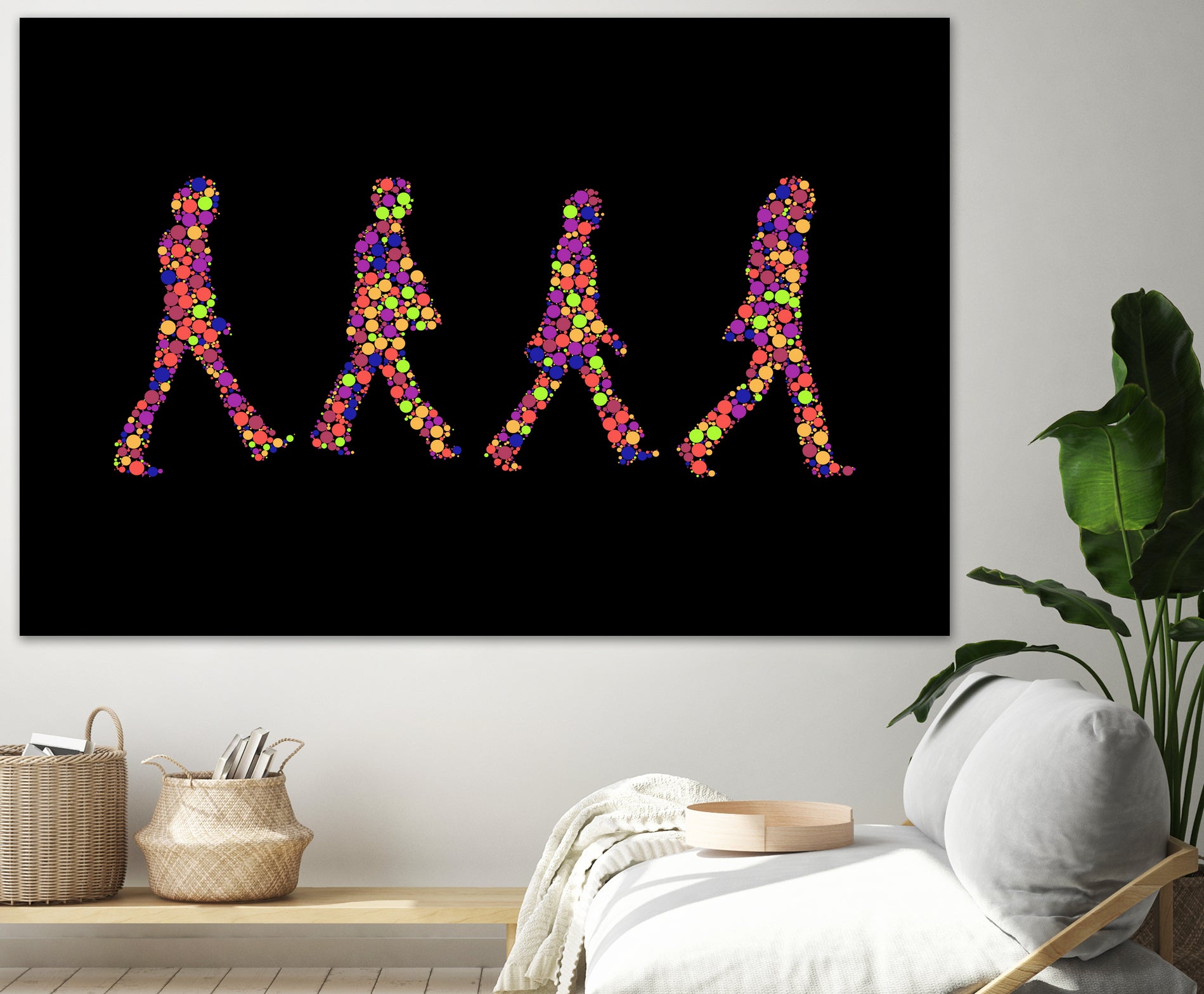 Beatles | Abbey Road | Pop Art by William Cuccio on GIANT ART - black digital painting