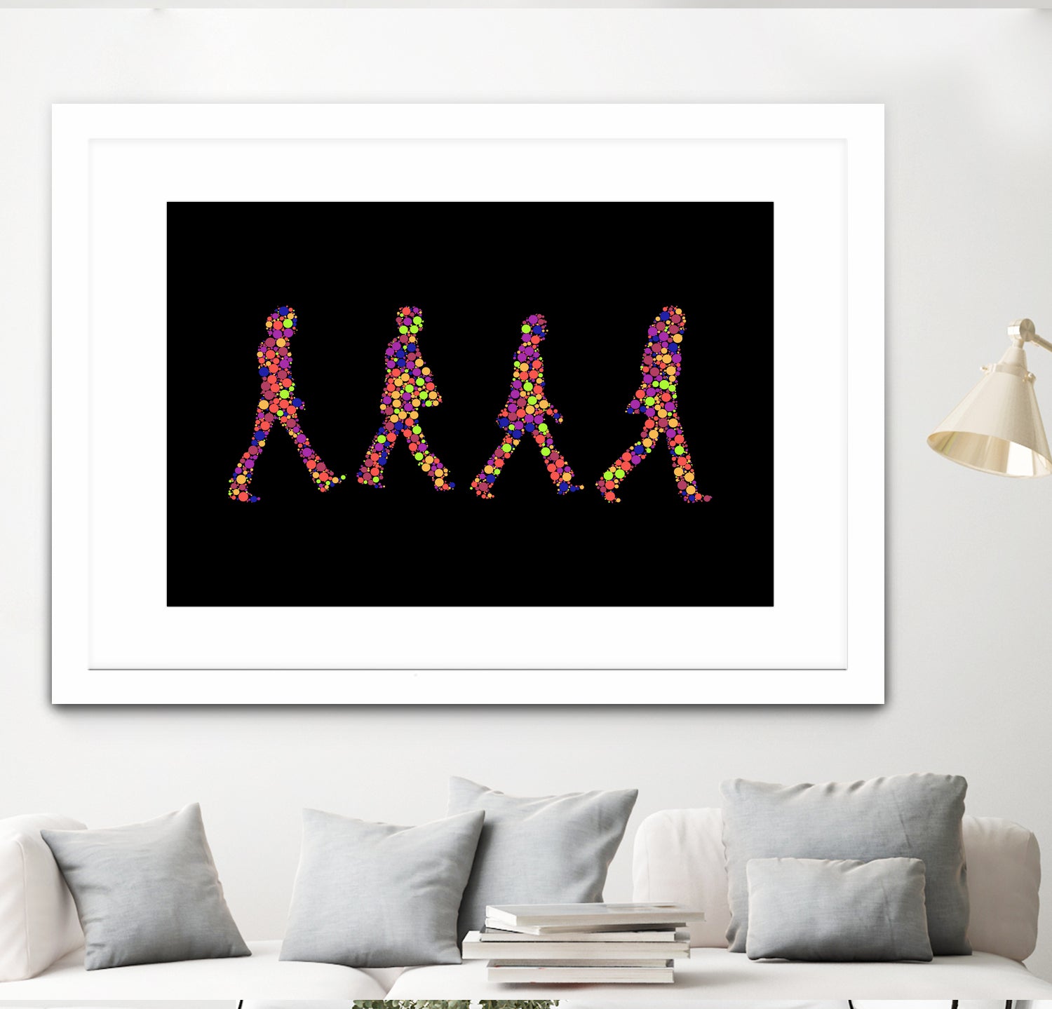 Beatles | Abbey Road | Pop Art by William Cuccio on GIANT ART - black digital painting