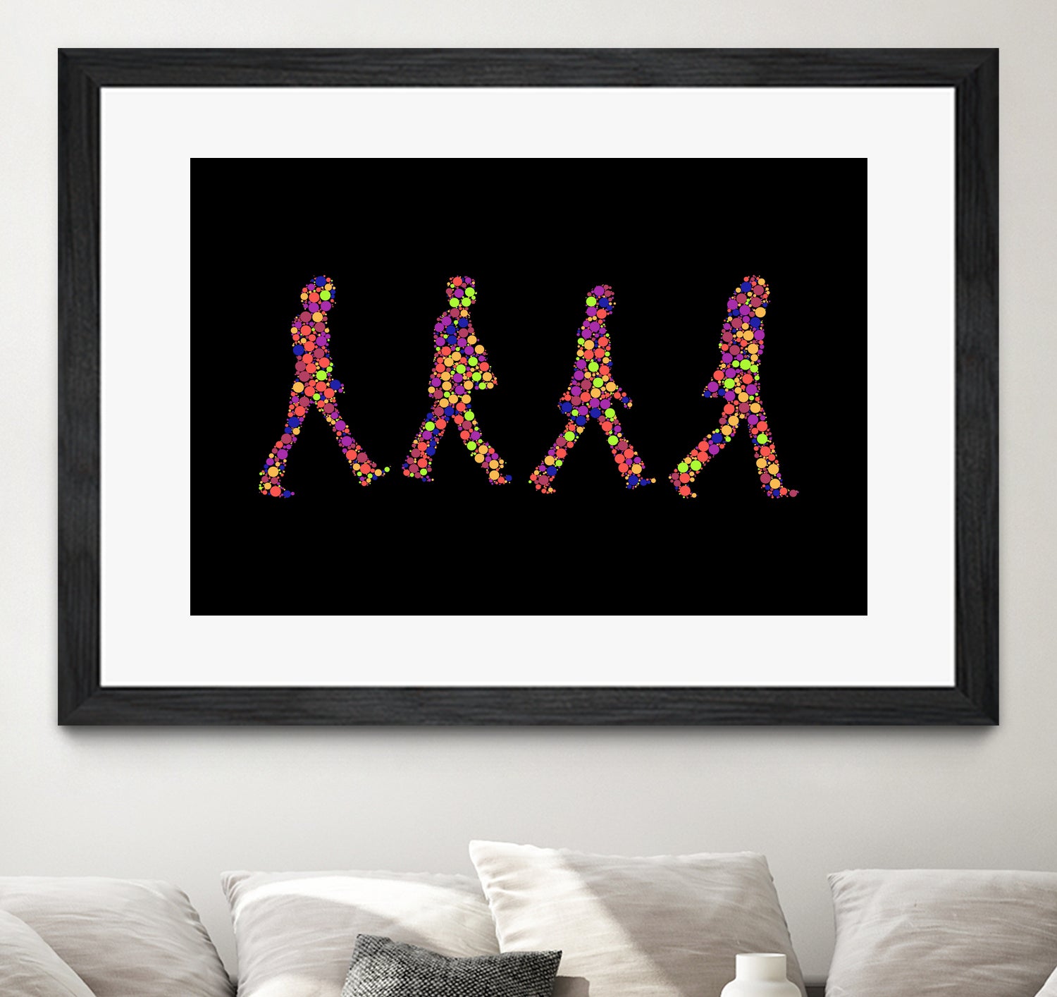 Beatles | Abbey Road | Pop Art by William Cuccio on GIANT ART - black digital painting