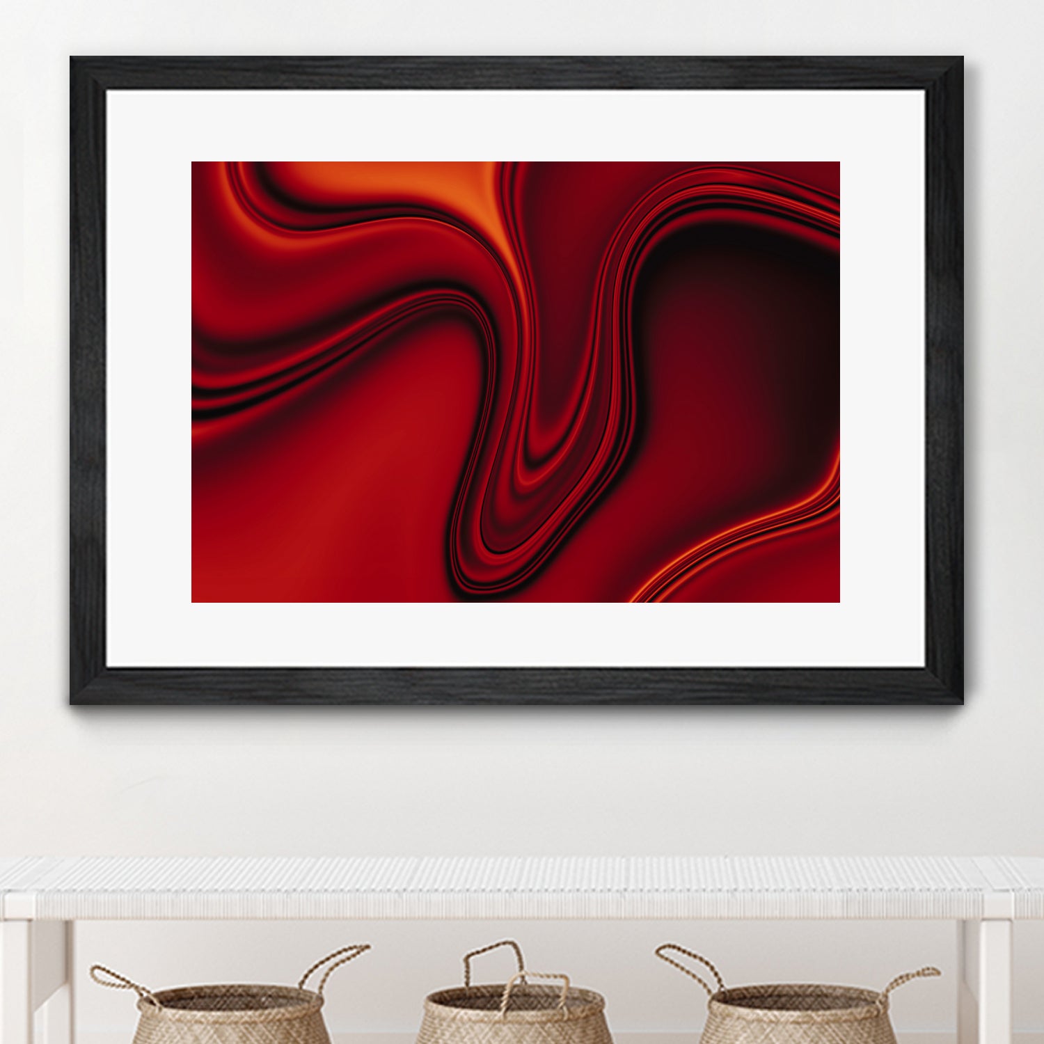 Red Liquid by Ronny Sefria on GIANT ART - black digital painting