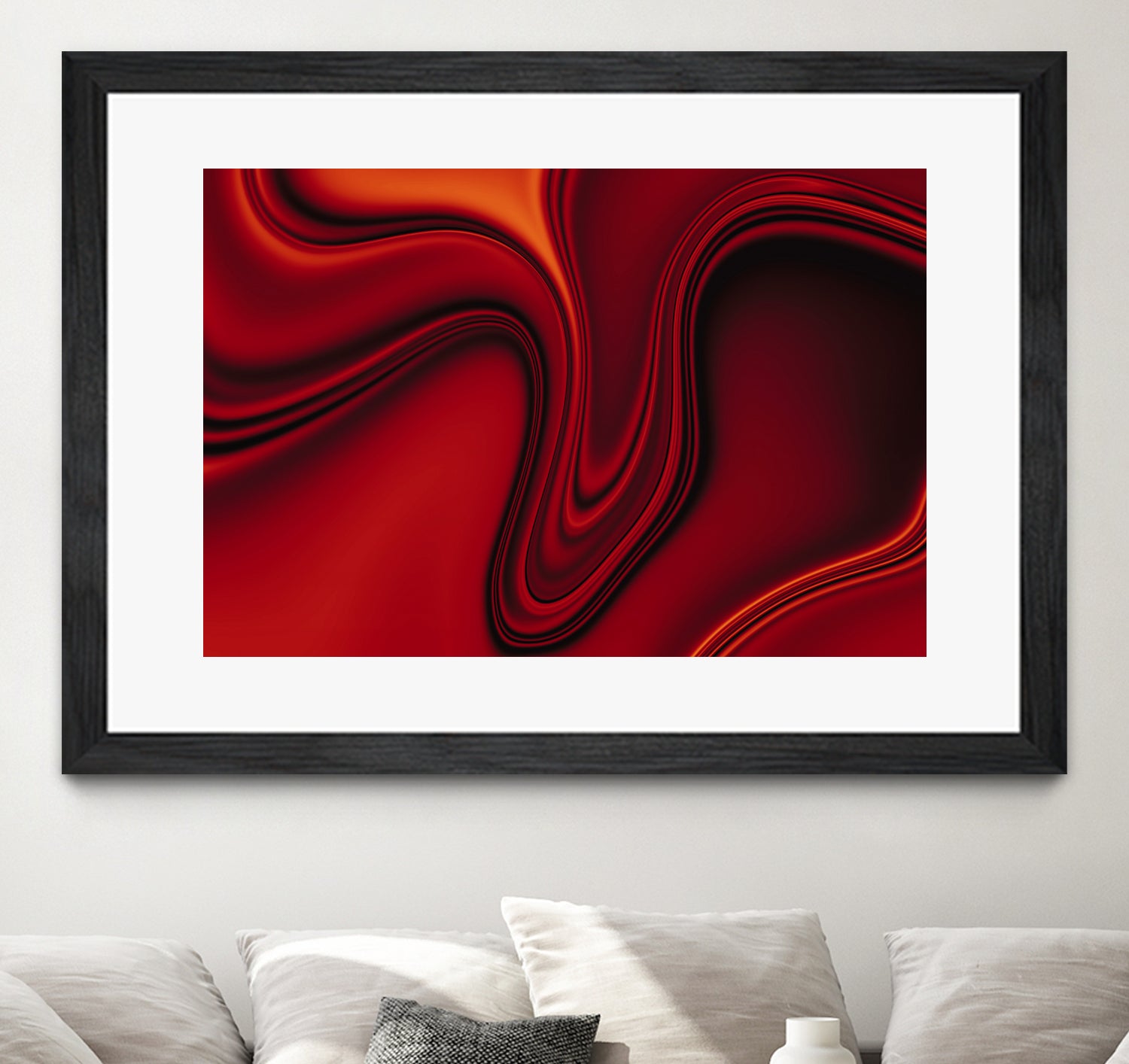 Red Liquid by Ronny Sefria on GIANT ART - black digital painting