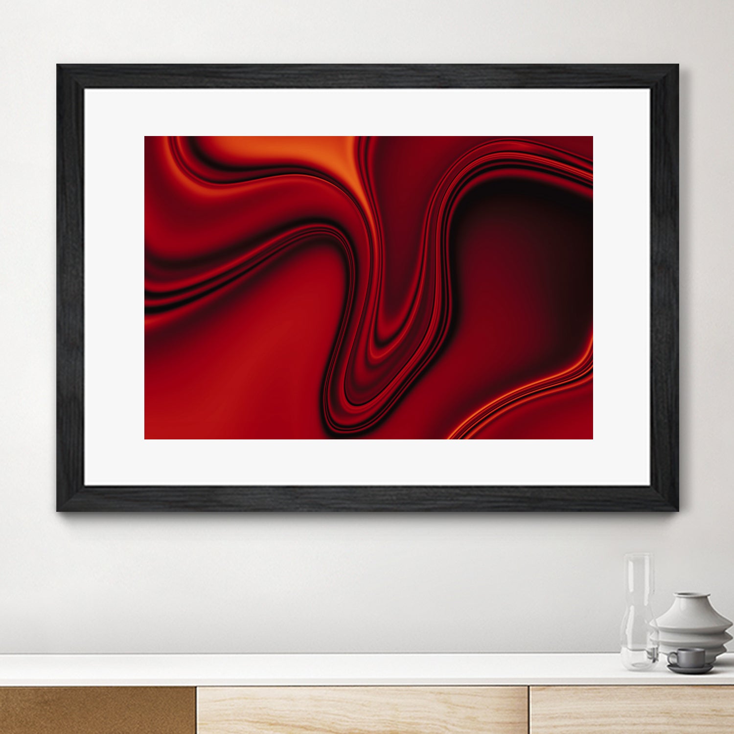 Red Liquid by Ronny Sefria on GIANT ART - black digital painting