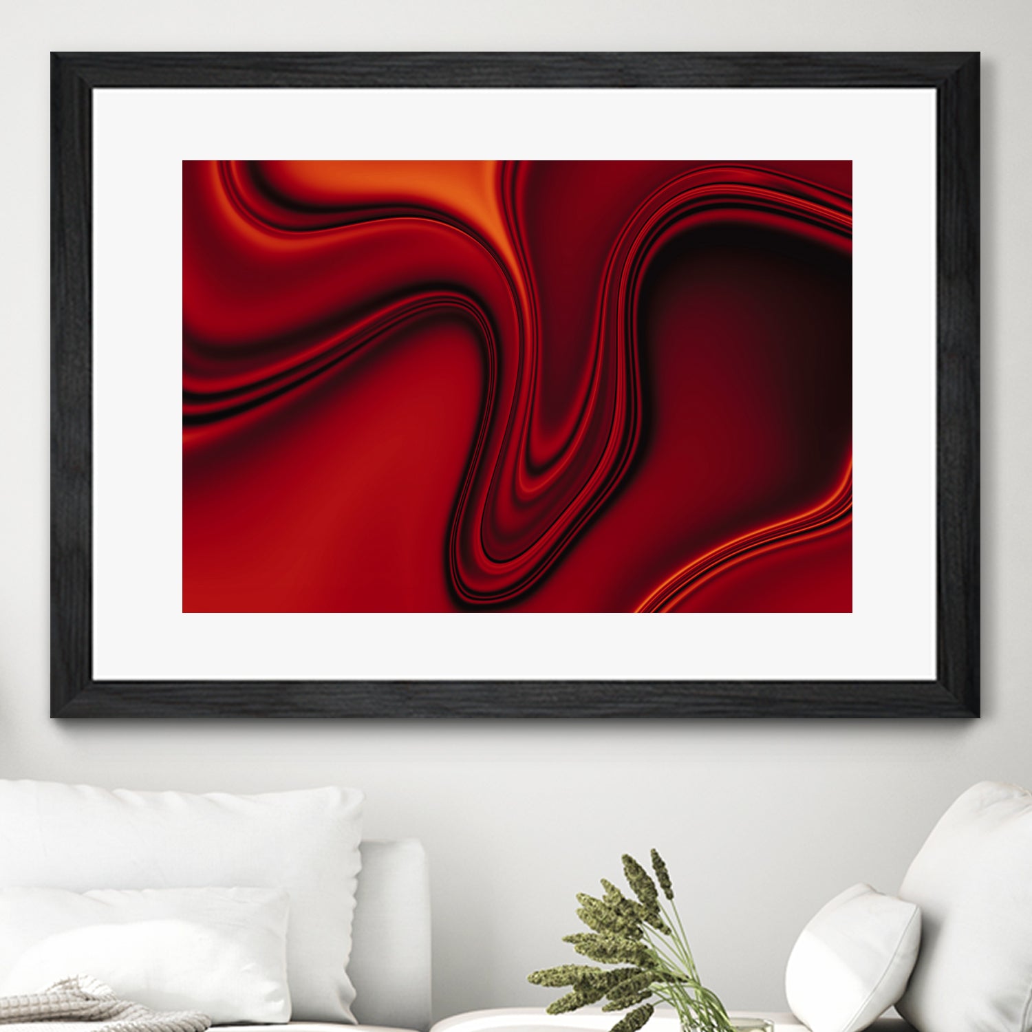 Red Liquid by Ronny Sefria on GIANT ART - black digital painting