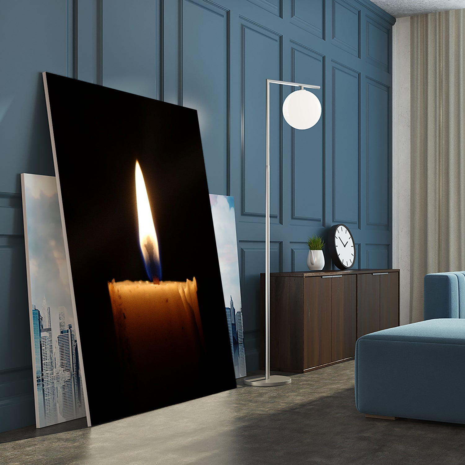 candle light burn by Ronny Sefria on GIANT ART - black photo illustration