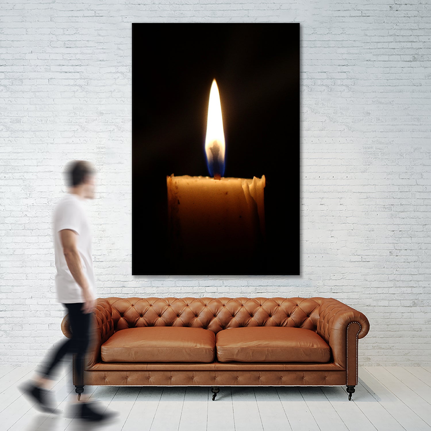 candle light burn by Ronny Sefria on GIANT ART - black photo illustration