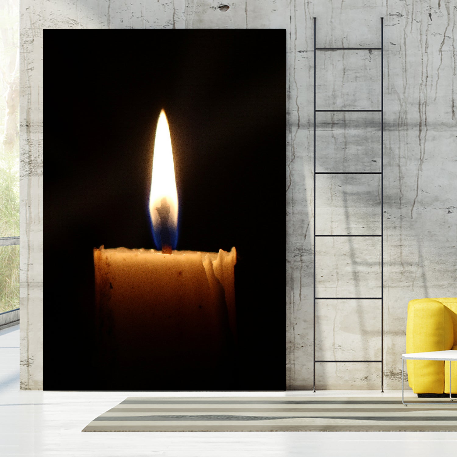 candle light burn by Ronny Sefria on GIANT ART - black photo illustration