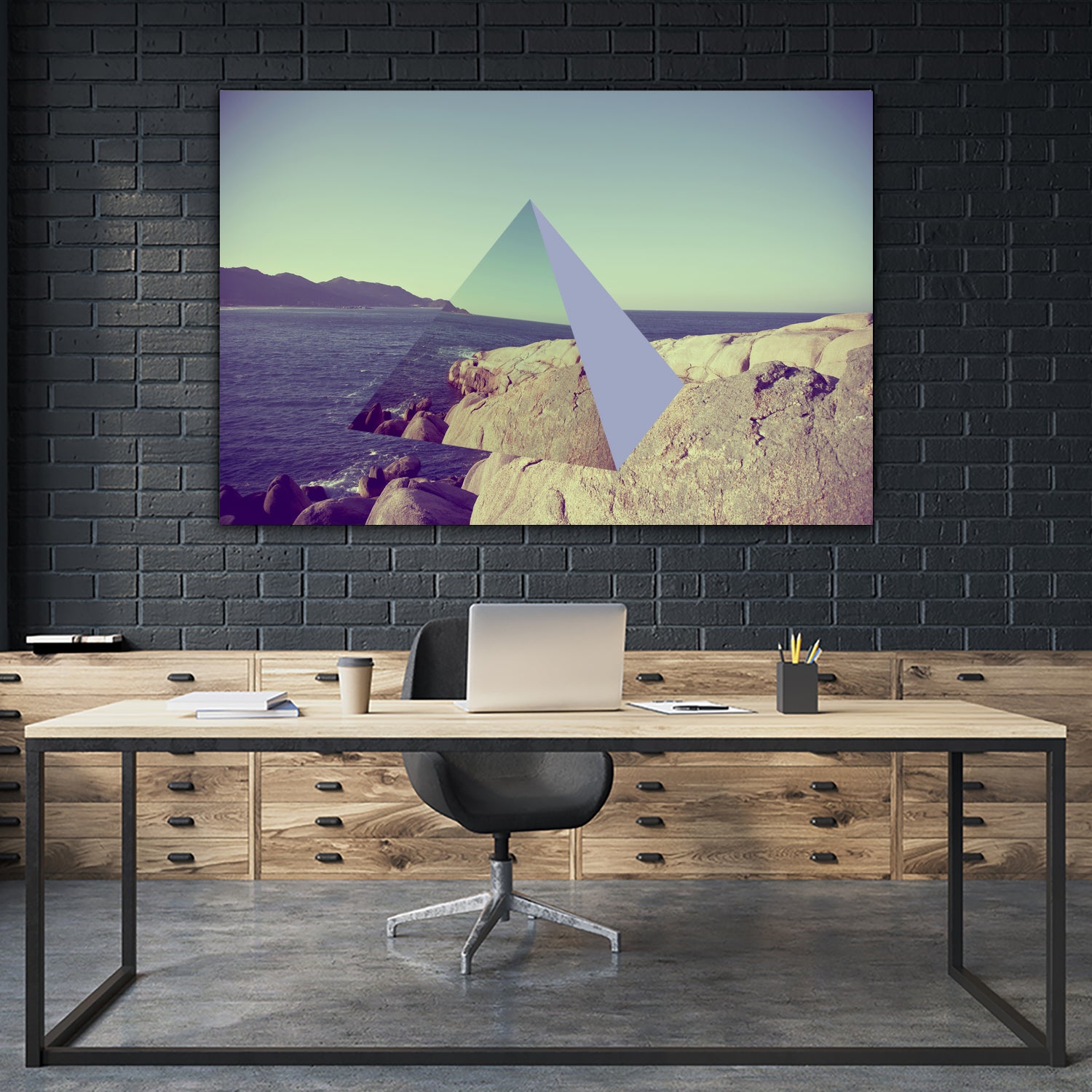 Travellers Triangle 02 by David Copithorne on GIANT ART - brown 3d art