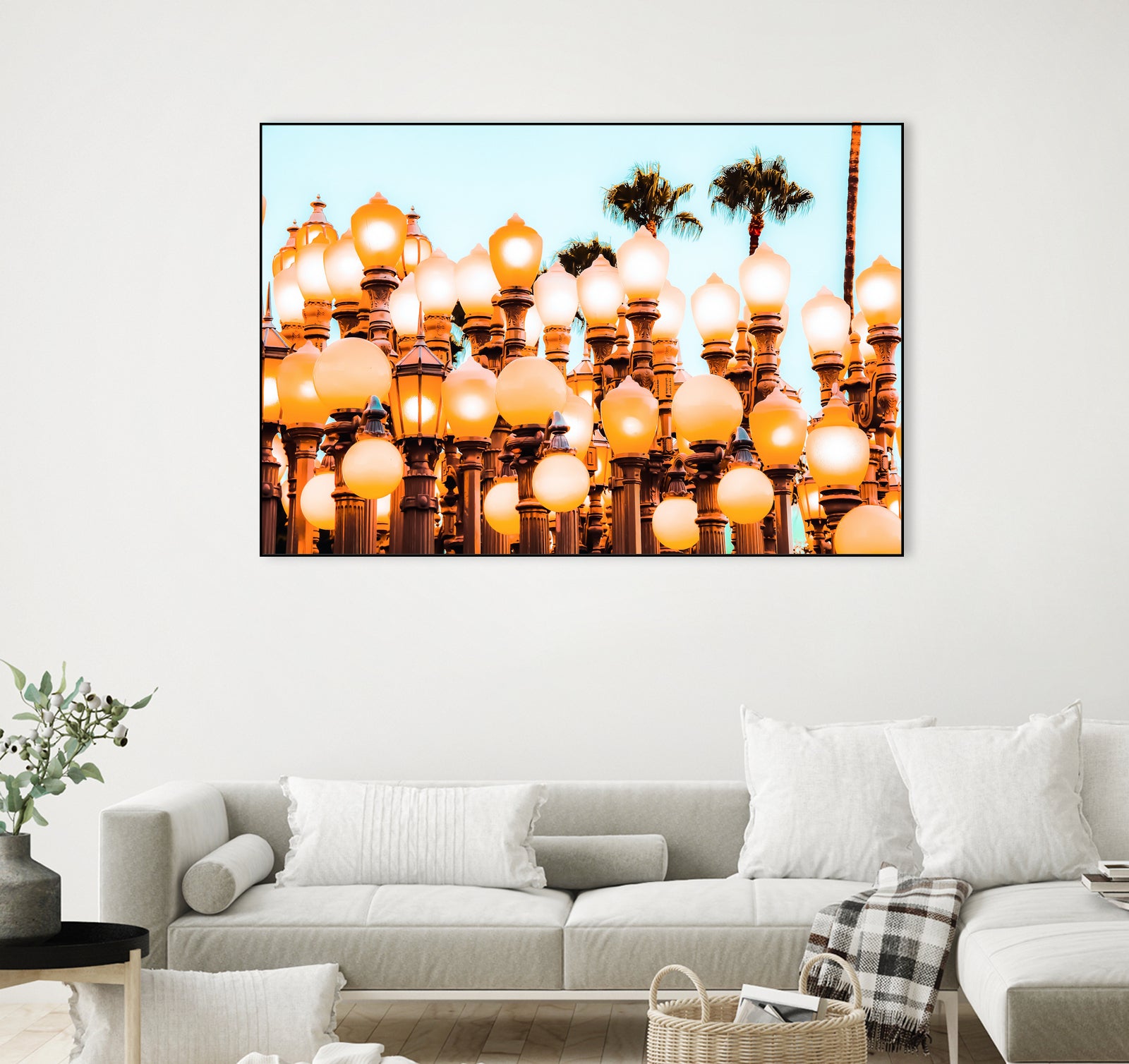 Urban Lights at LACMA art museum, Los Angeles by sutee monchitnukul on GIANT ART - orange photo manipulation