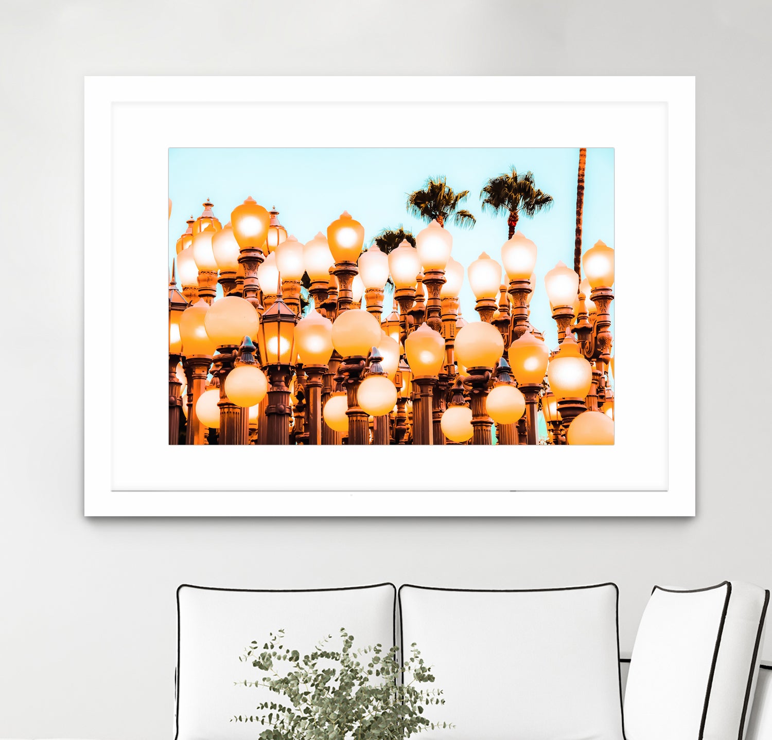 Urban Lights at LACMA art museum, Los Angeles by sutee monchitnukul on GIANT ART - orange photo manipulation