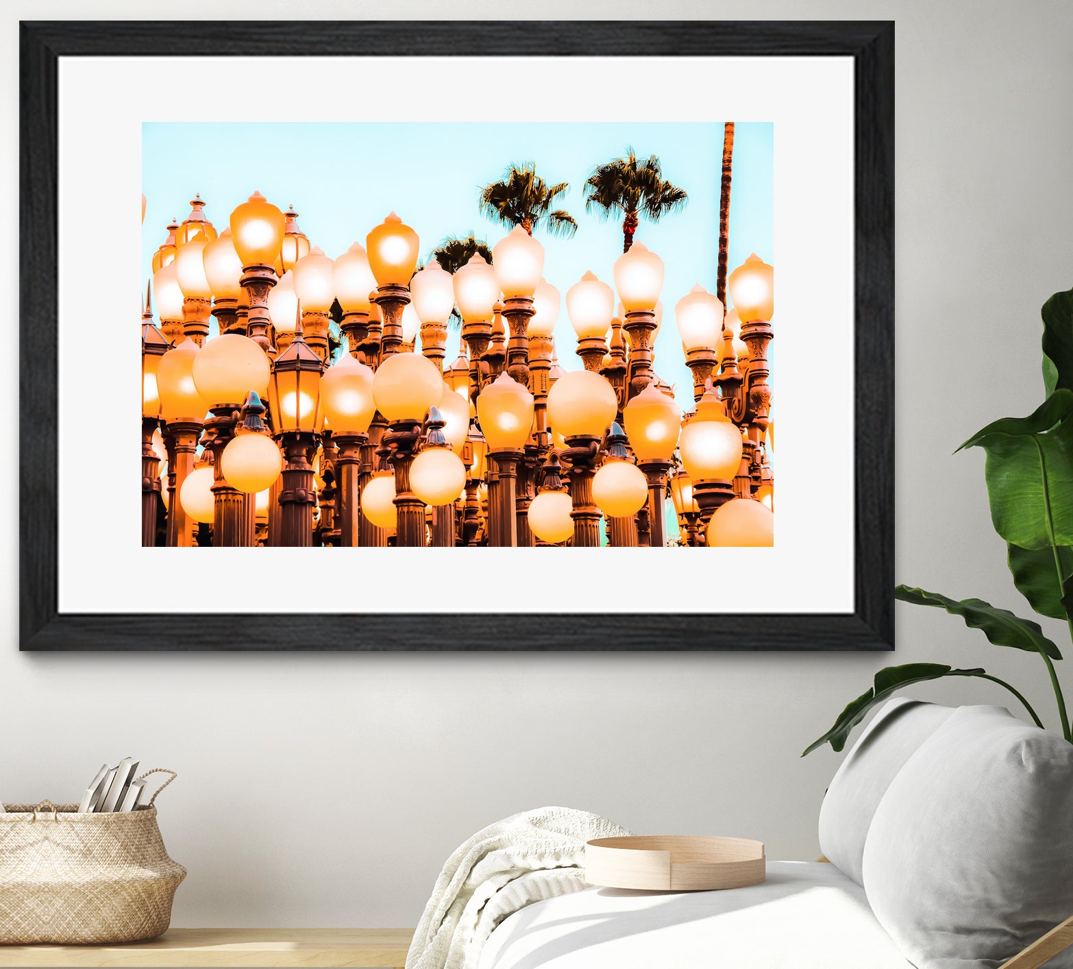 Urban Lights at LACMA art museum, Los Angeles by sutee monchitnukul on GIANT ART - orange photo manipulation