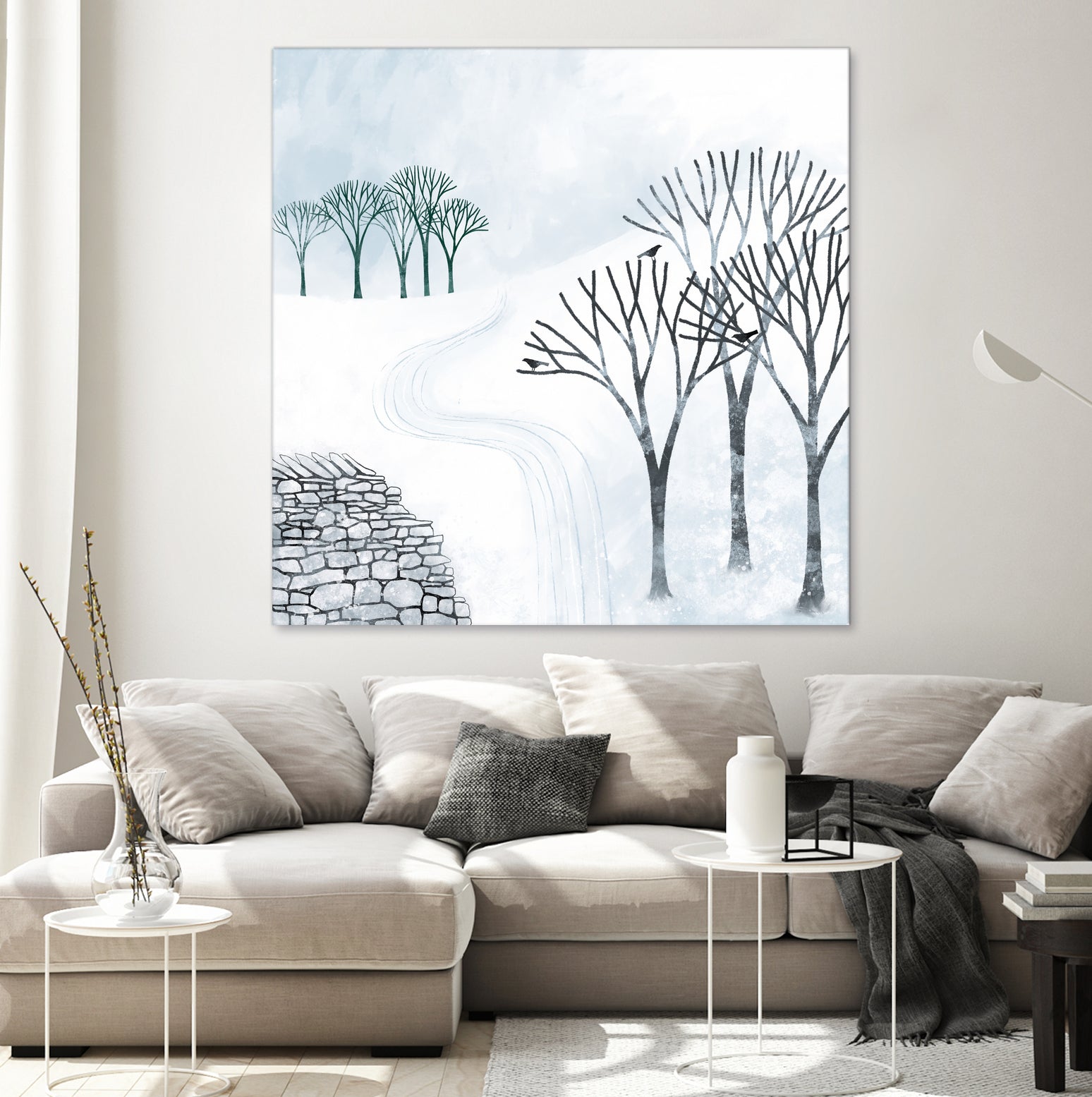 More Snow to Come by Nic Squirrell on GIANT ART - white digital painting