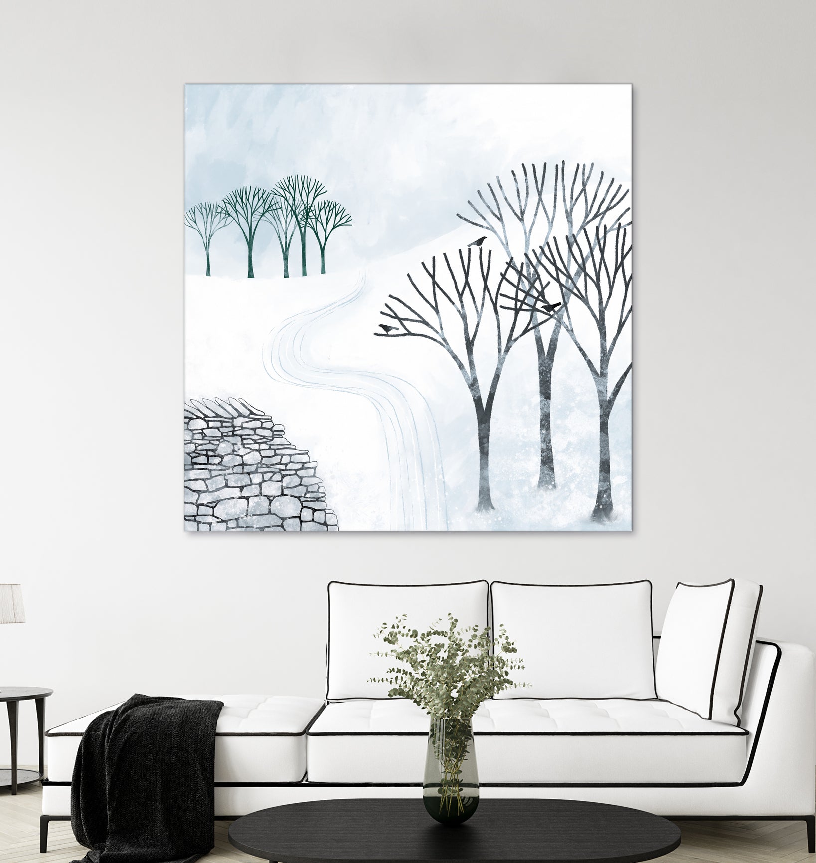 More Snow to Come by Nic Squirrell on GIANT ART - white digital painting