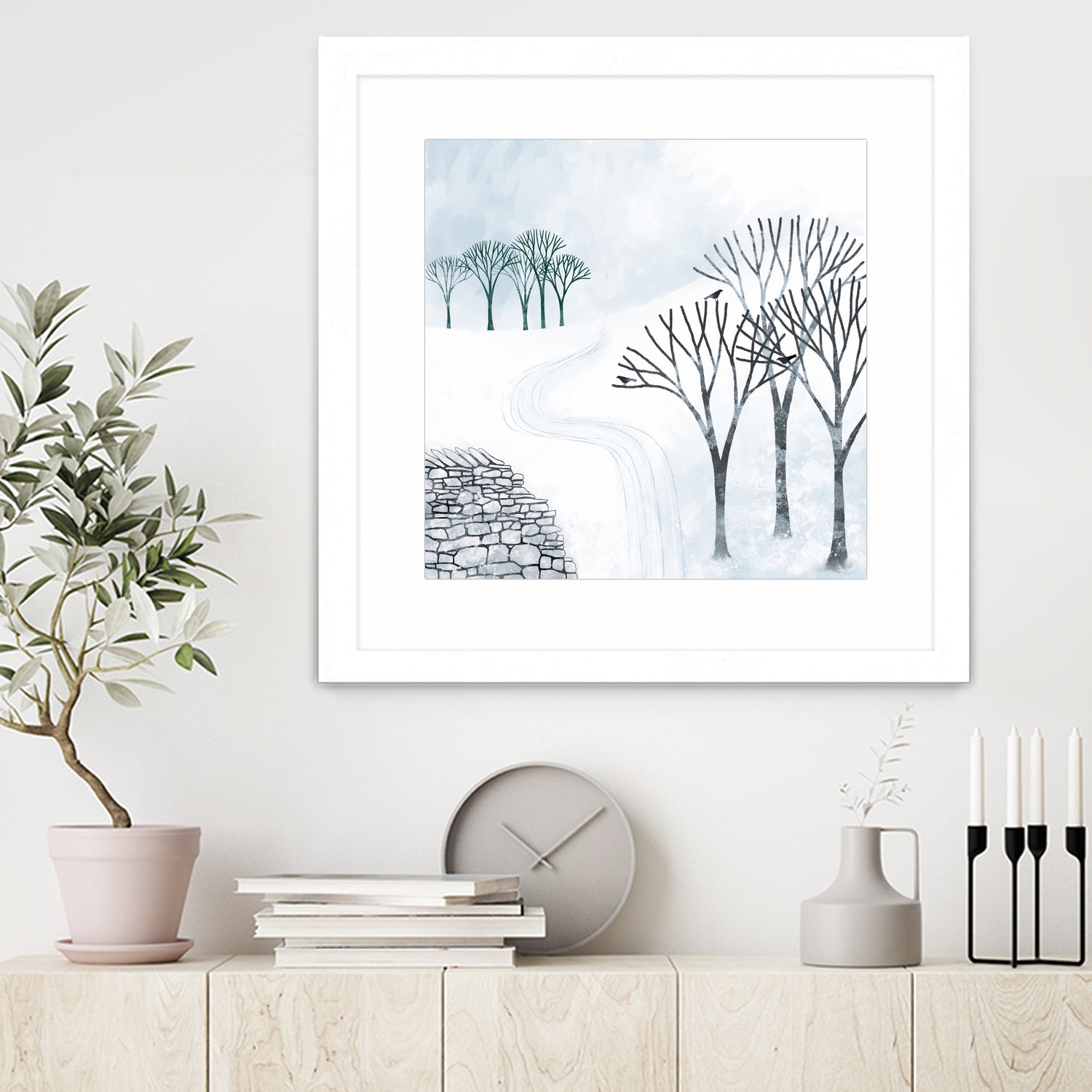 More Snow to Come by Nic Squirrell on GIANT ART - white digital painting