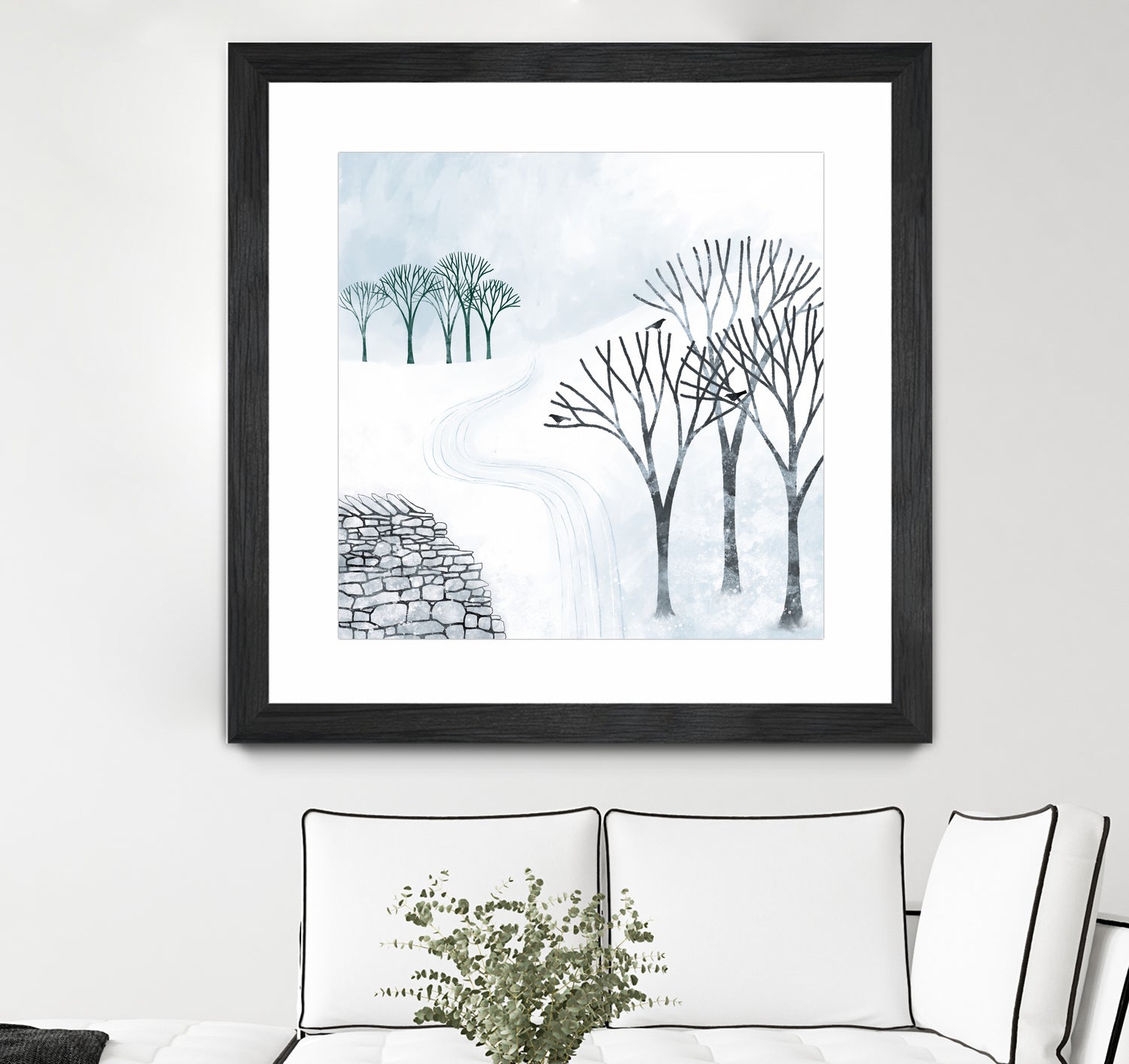 More Snow to Come by Nic Squirrell on GIANT ART - white digital painting