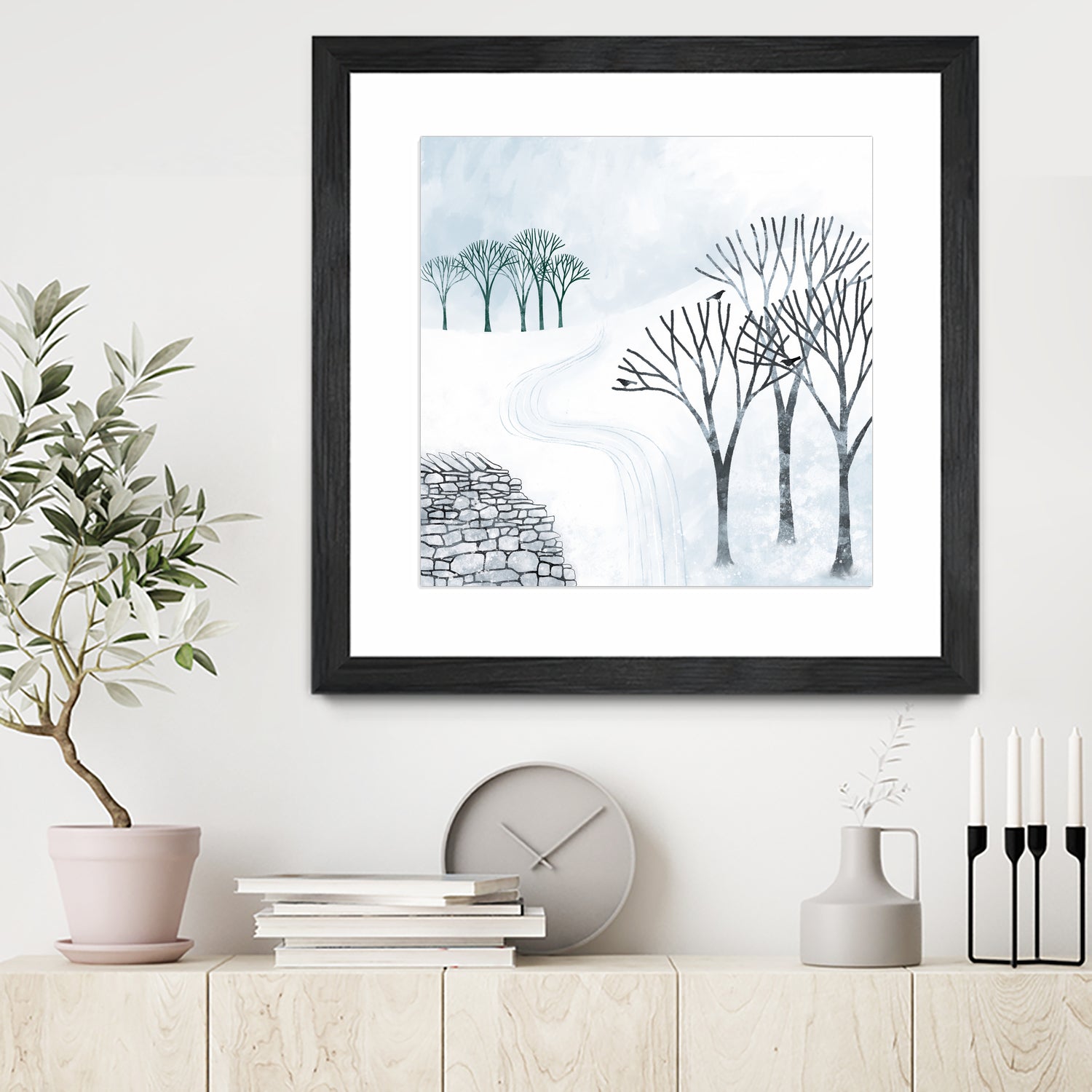 More Snow to Come by Nic Squirrell on GIANT ART - white digital painting