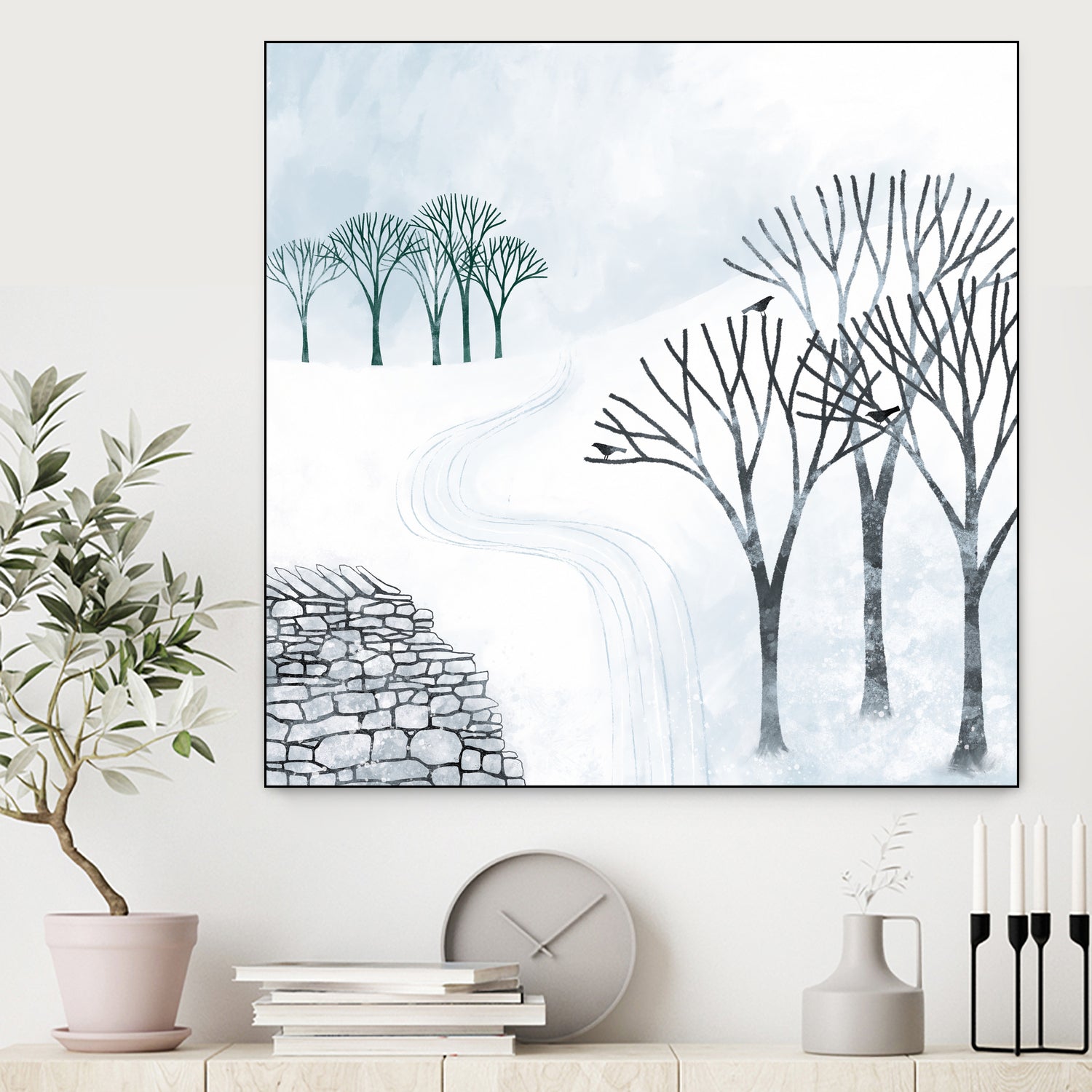 More Snow to Come by Nic Squirrell on GIANT ART - white digital painting