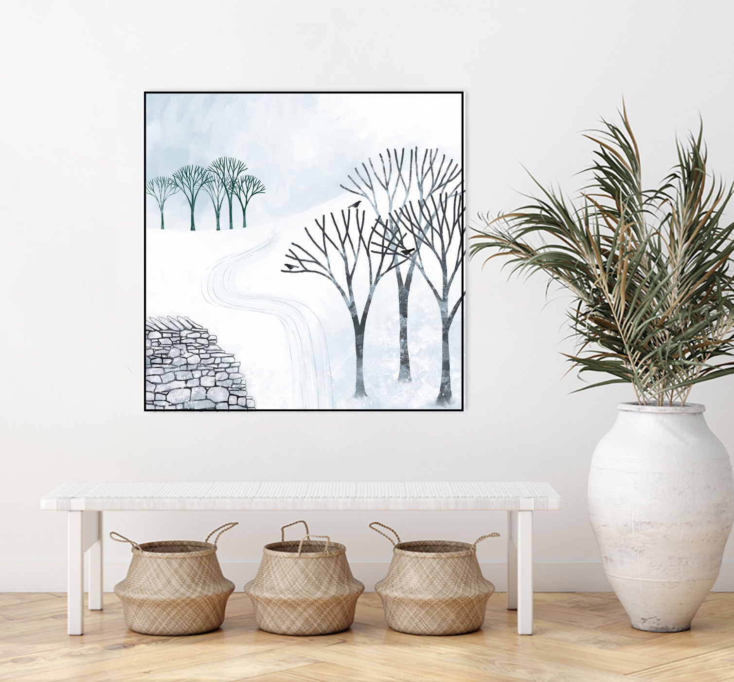 More Snow to Come by Nic Squirrell on GIANT ART - white digital painting